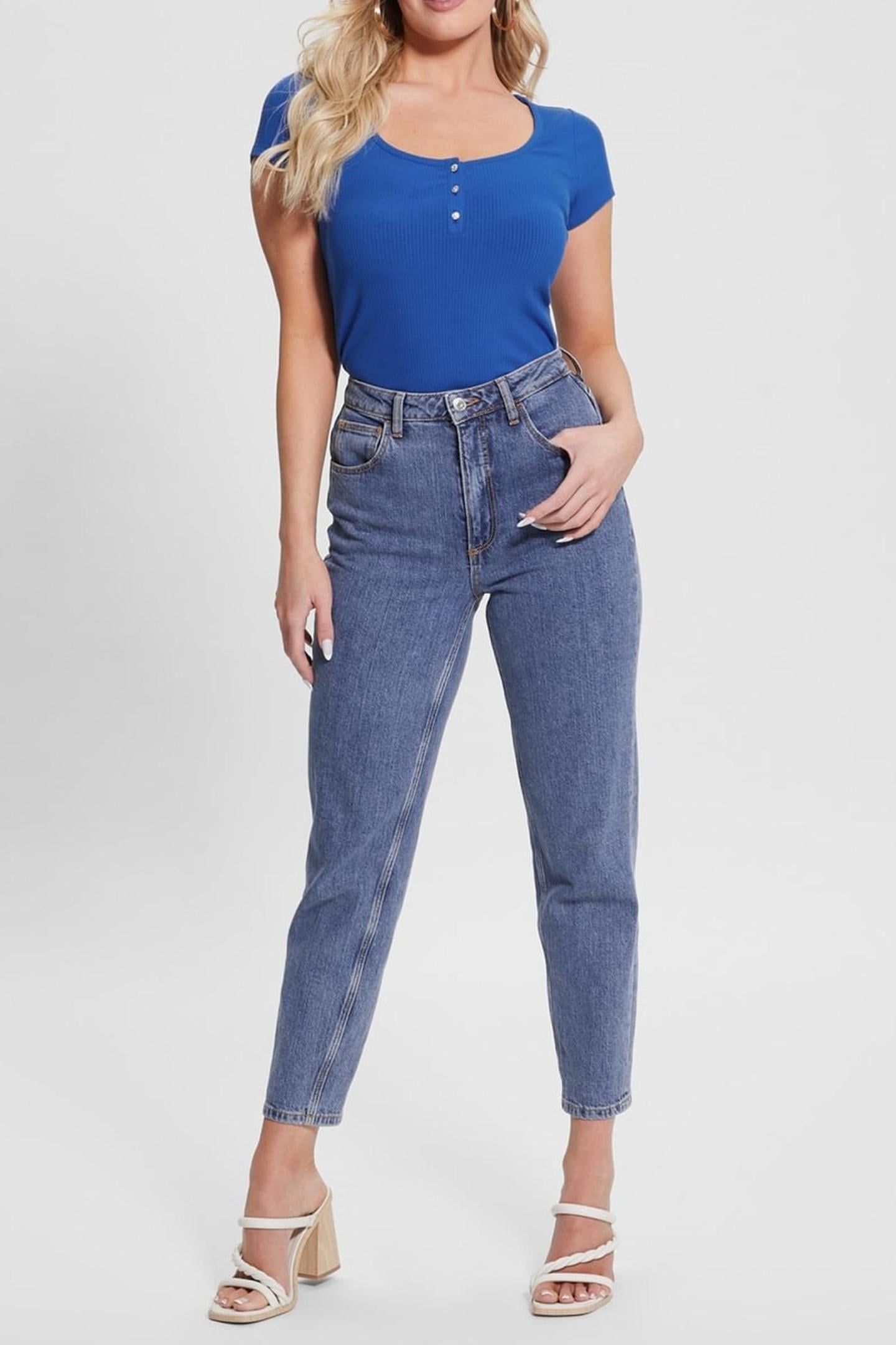 SS KARLEE JEWEL BTN CLEARLY BLUE 4