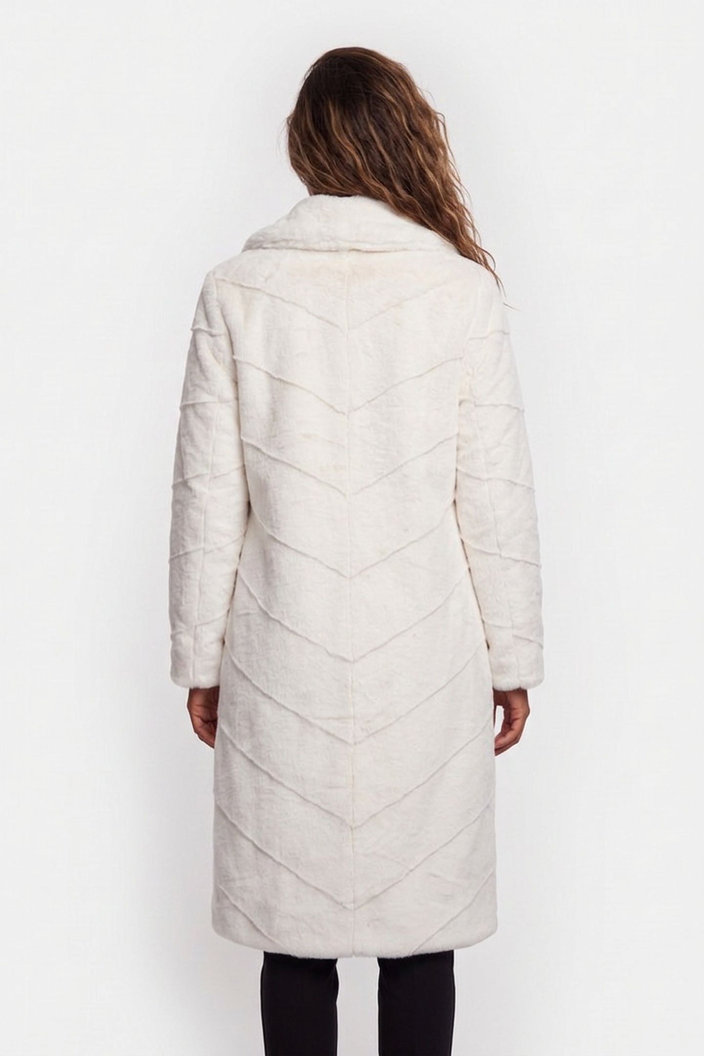 MAYA FAUX FUR LONG C MACADAMIA MULTI 2