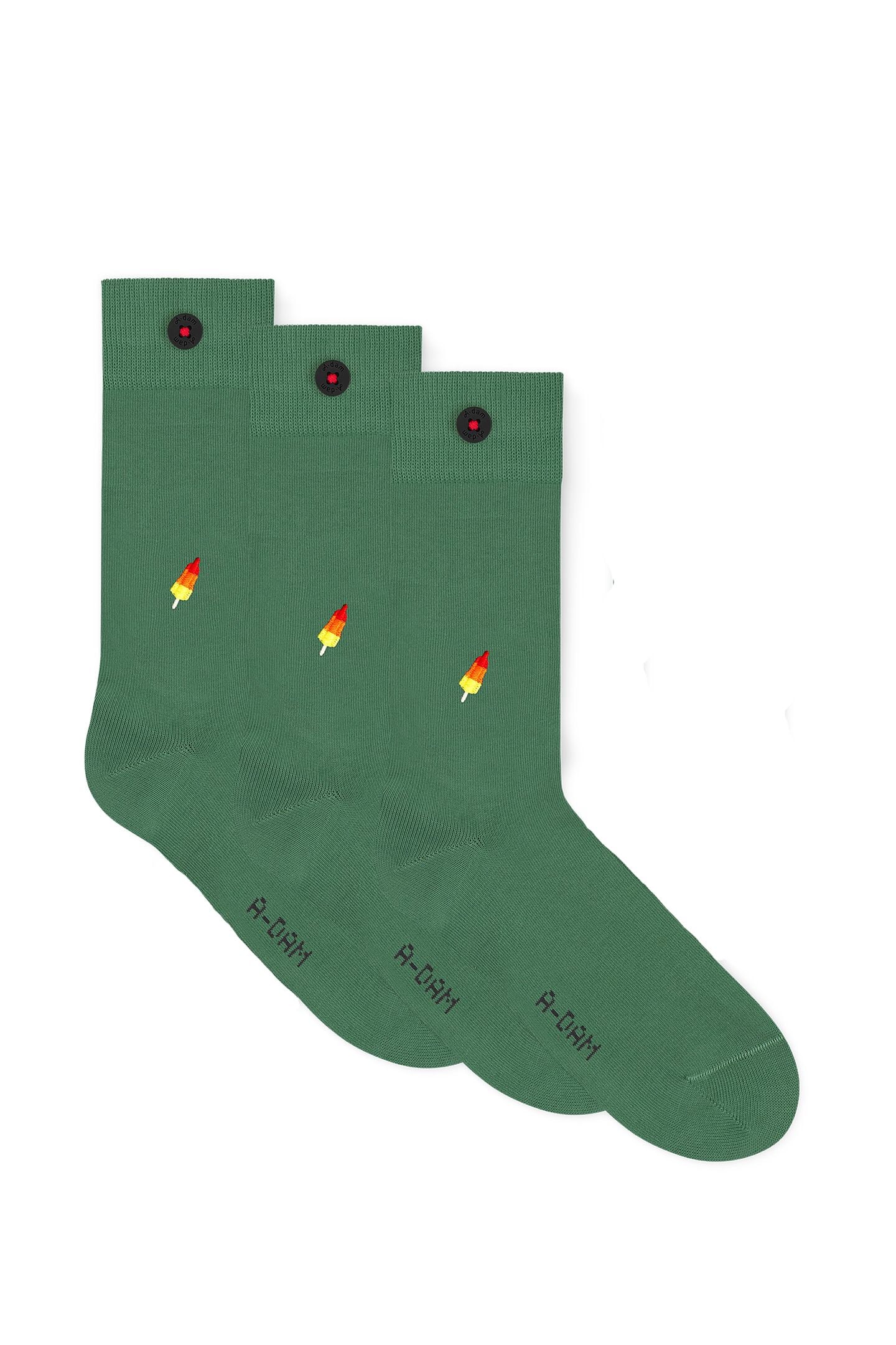 A-DAM 3-PACK CASUAL SOCKS MALE ADAM V2 SMOKE PINE 1