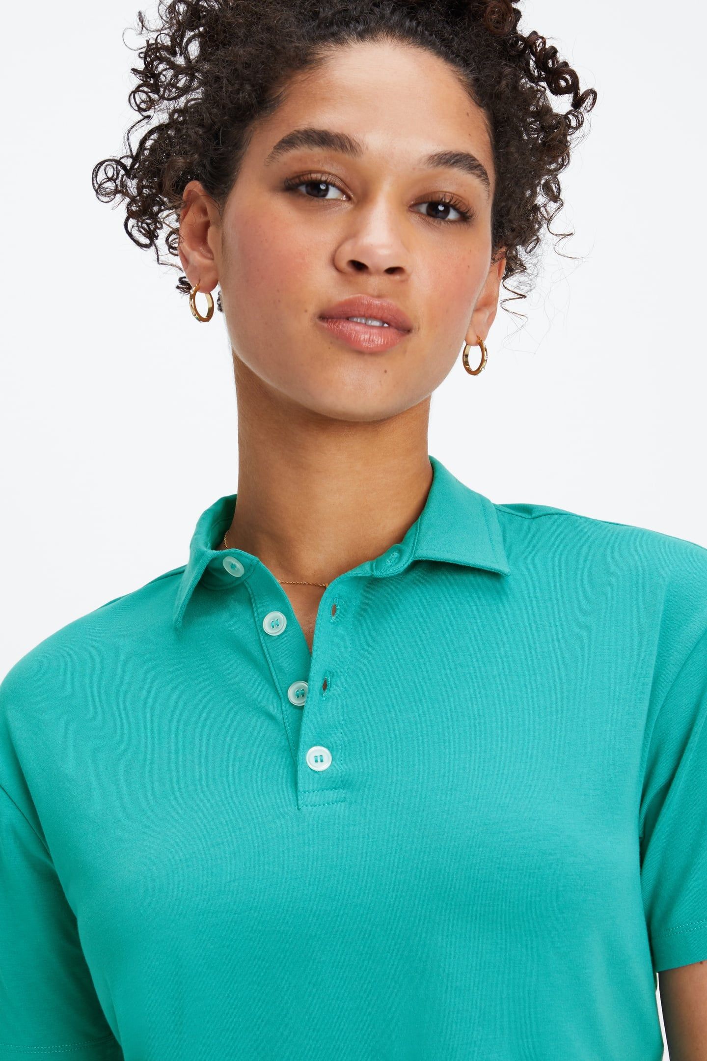 BOXY S/S POLO DARK TEAL 3