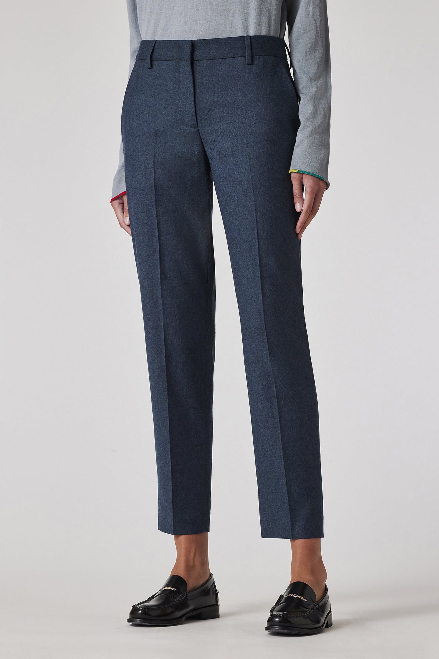 WOMENS TROUSERS PETROL BLUE 3