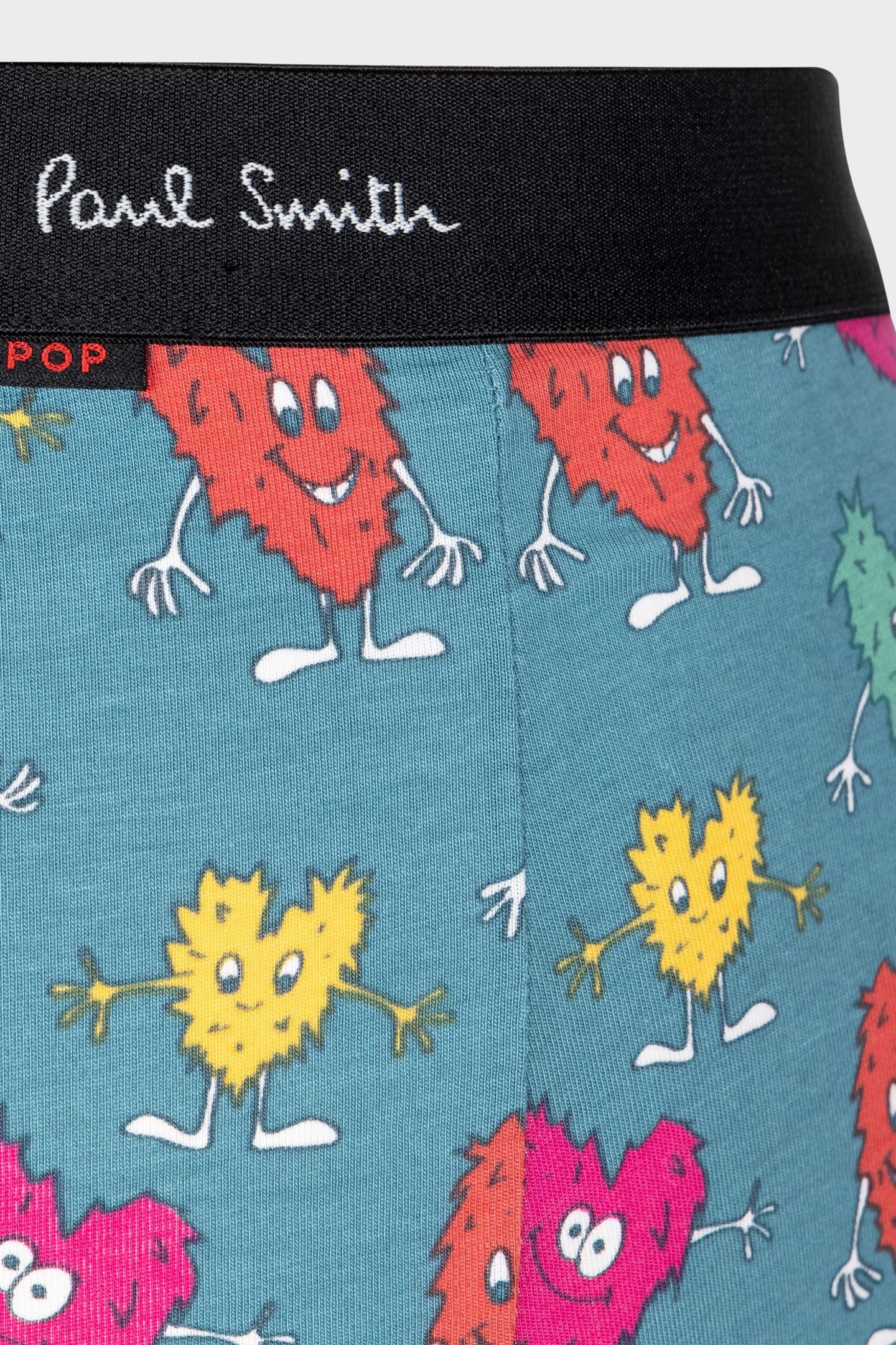 MEN TRUNK FURRY HEARTS PETROL GREEN 3