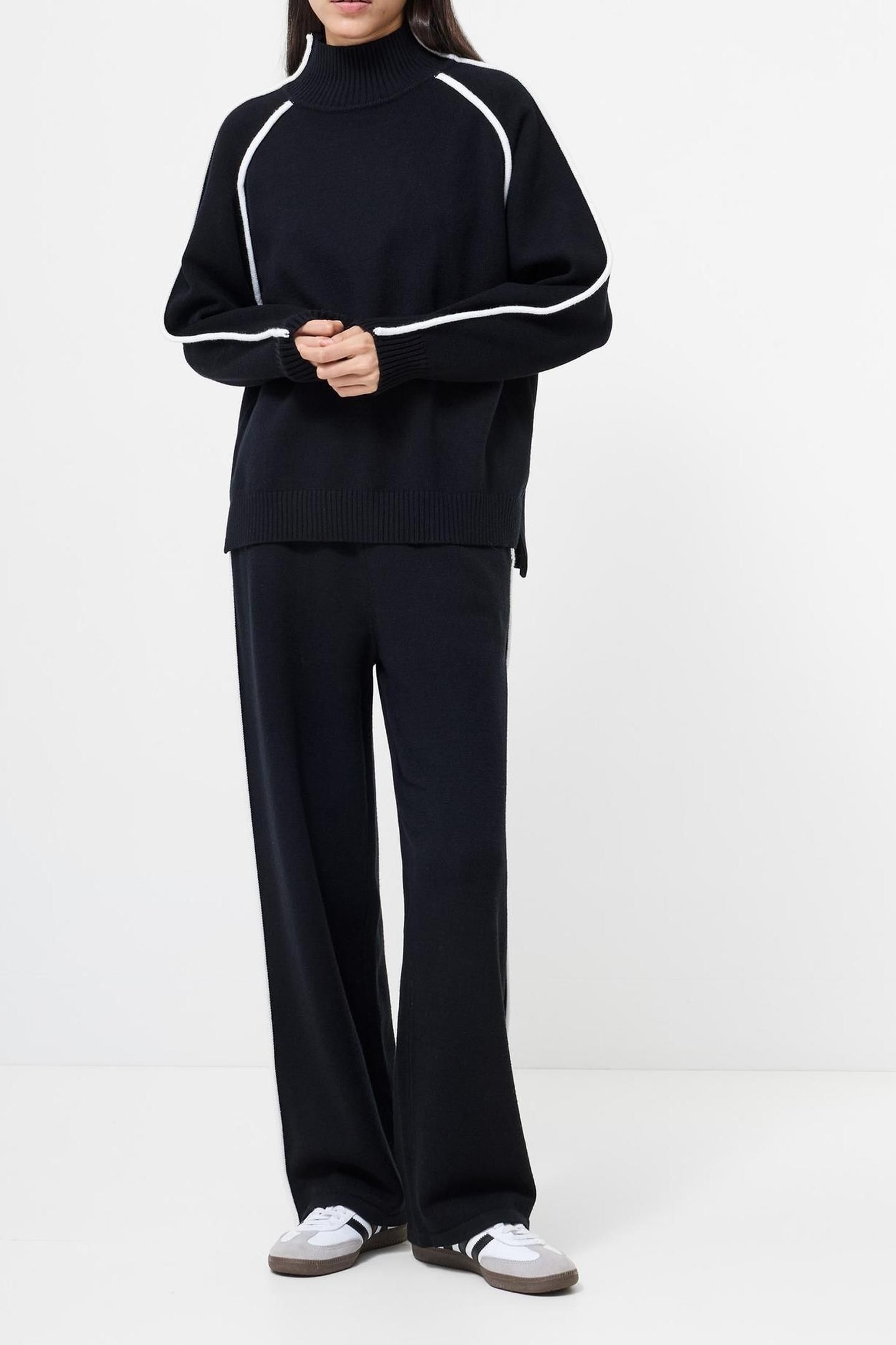 JORDAN HIGH NK LS JUMPER BLACK/PORCELAIN CRM 1