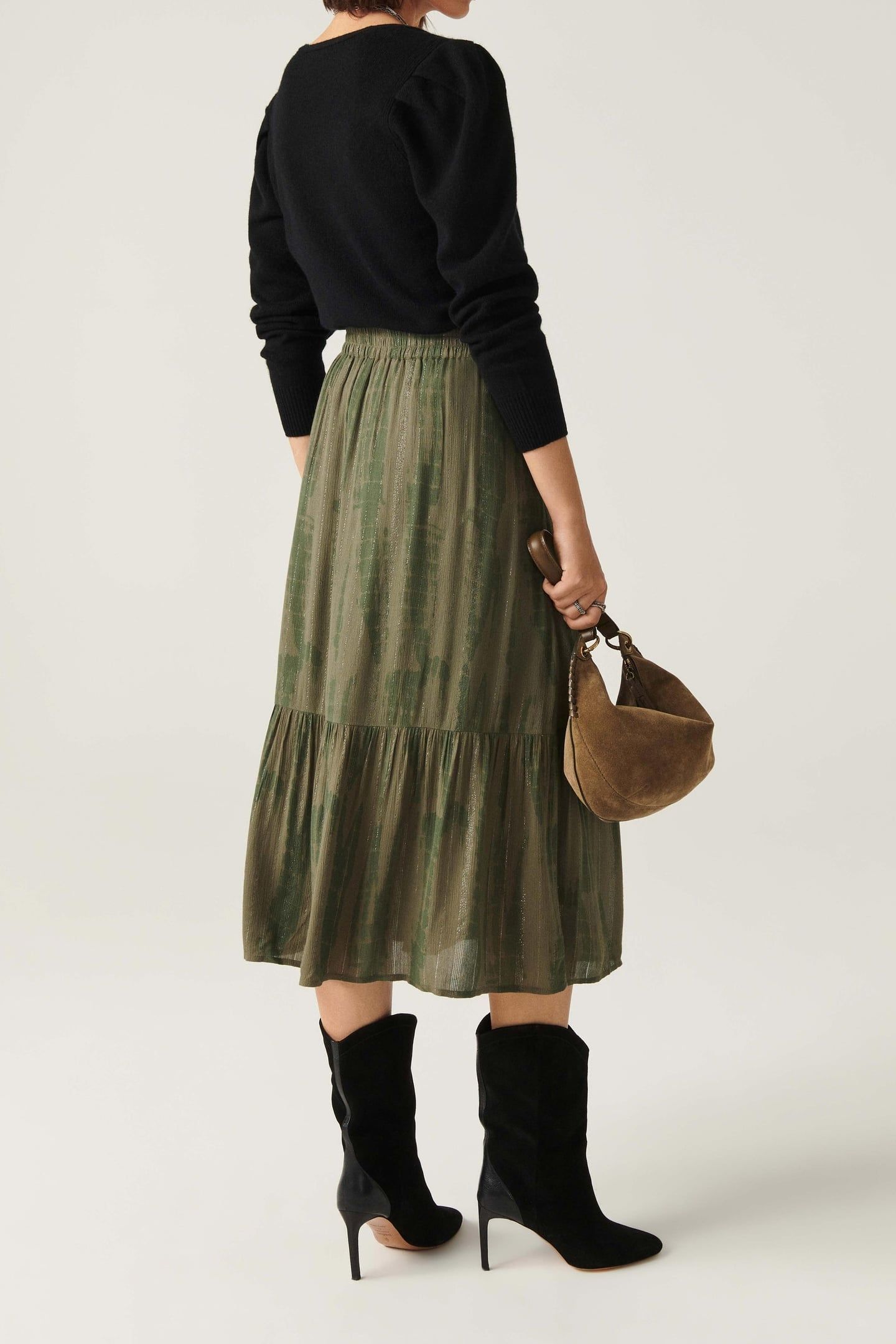 MID-LENGTH SKIRT KAKI 2