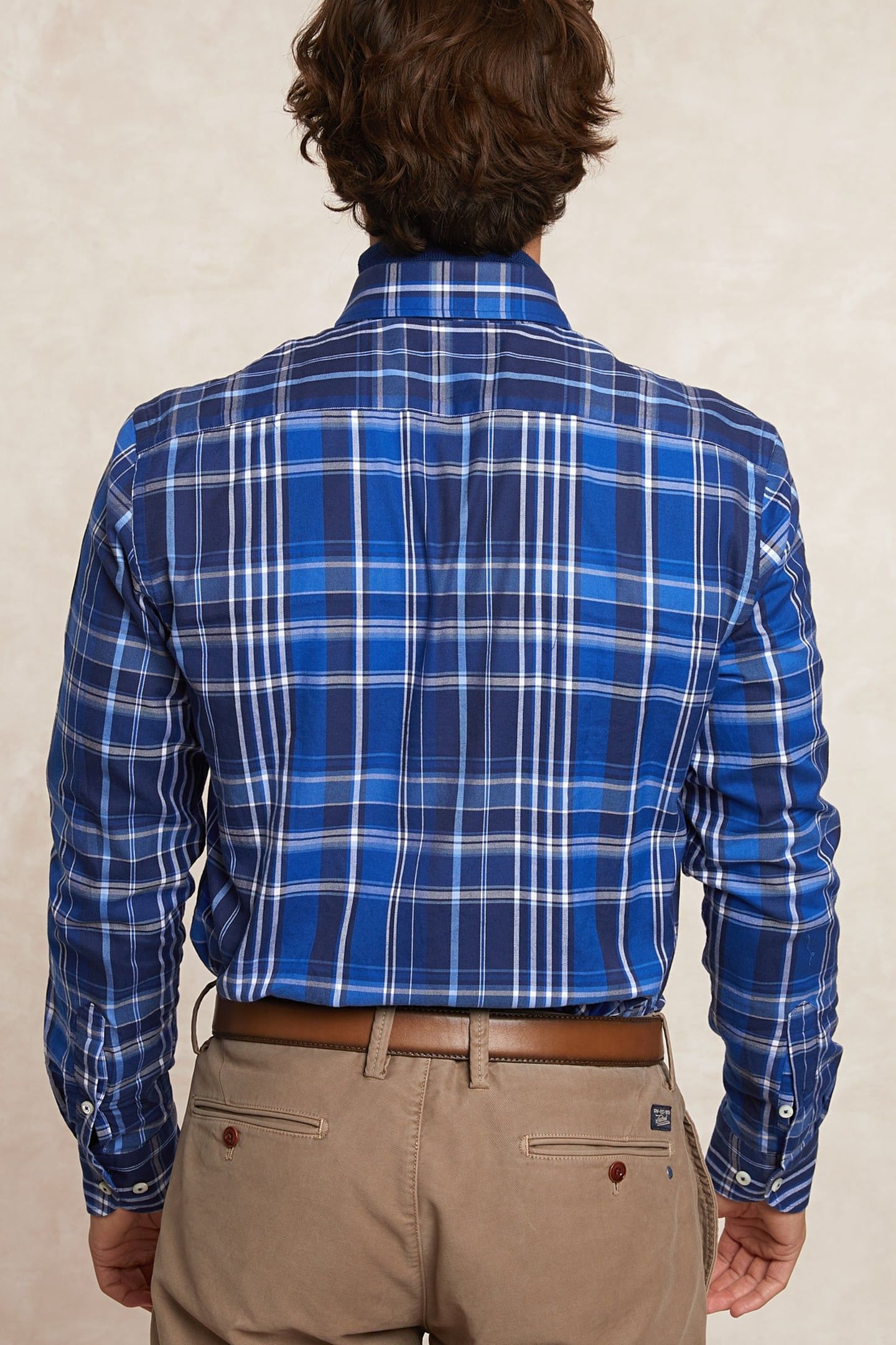 CHECKED FLANNEL SHIRT BLUE/GREY 2