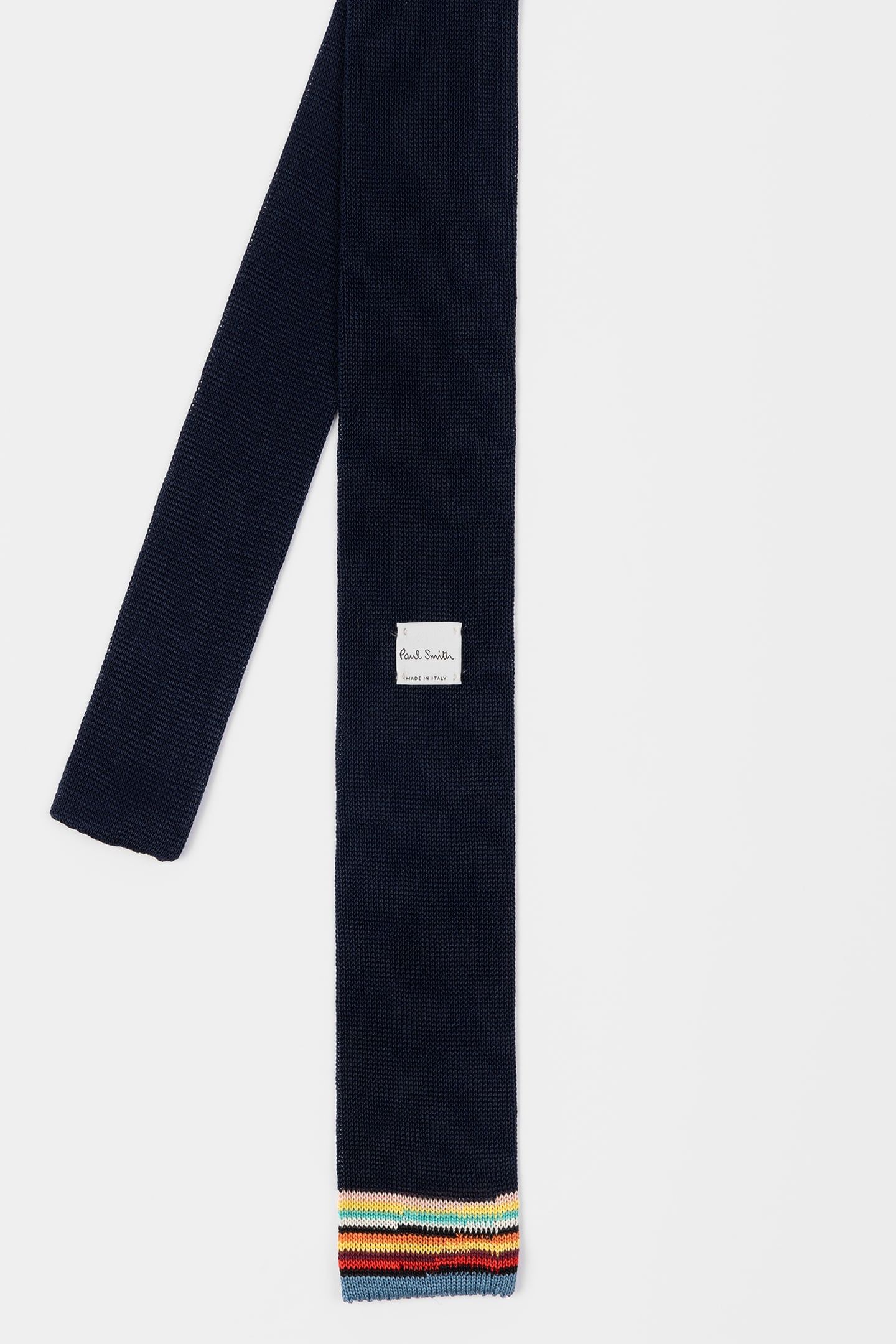 MEN TIE KNIT SIG TIPPING NAVY 2
