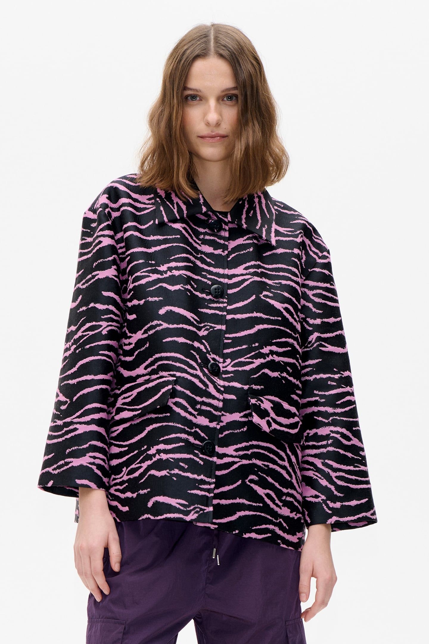 BETINA JACKET MAUVE ORCHID ZEBRA 2