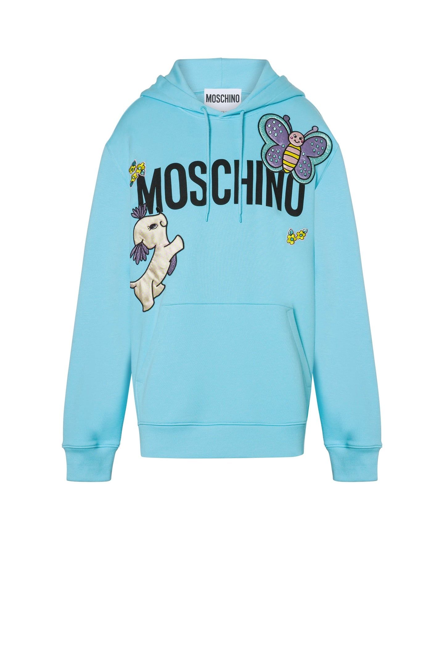 ANIMALS PATCH HOODIE BLUE 3