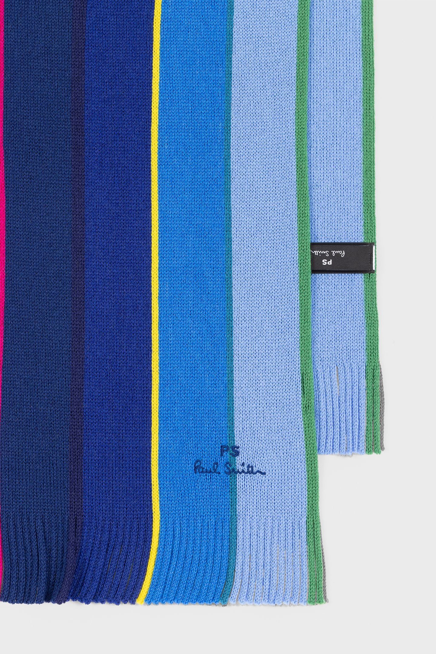 MEN SCARF PS STRP OMBRE NAVY 5