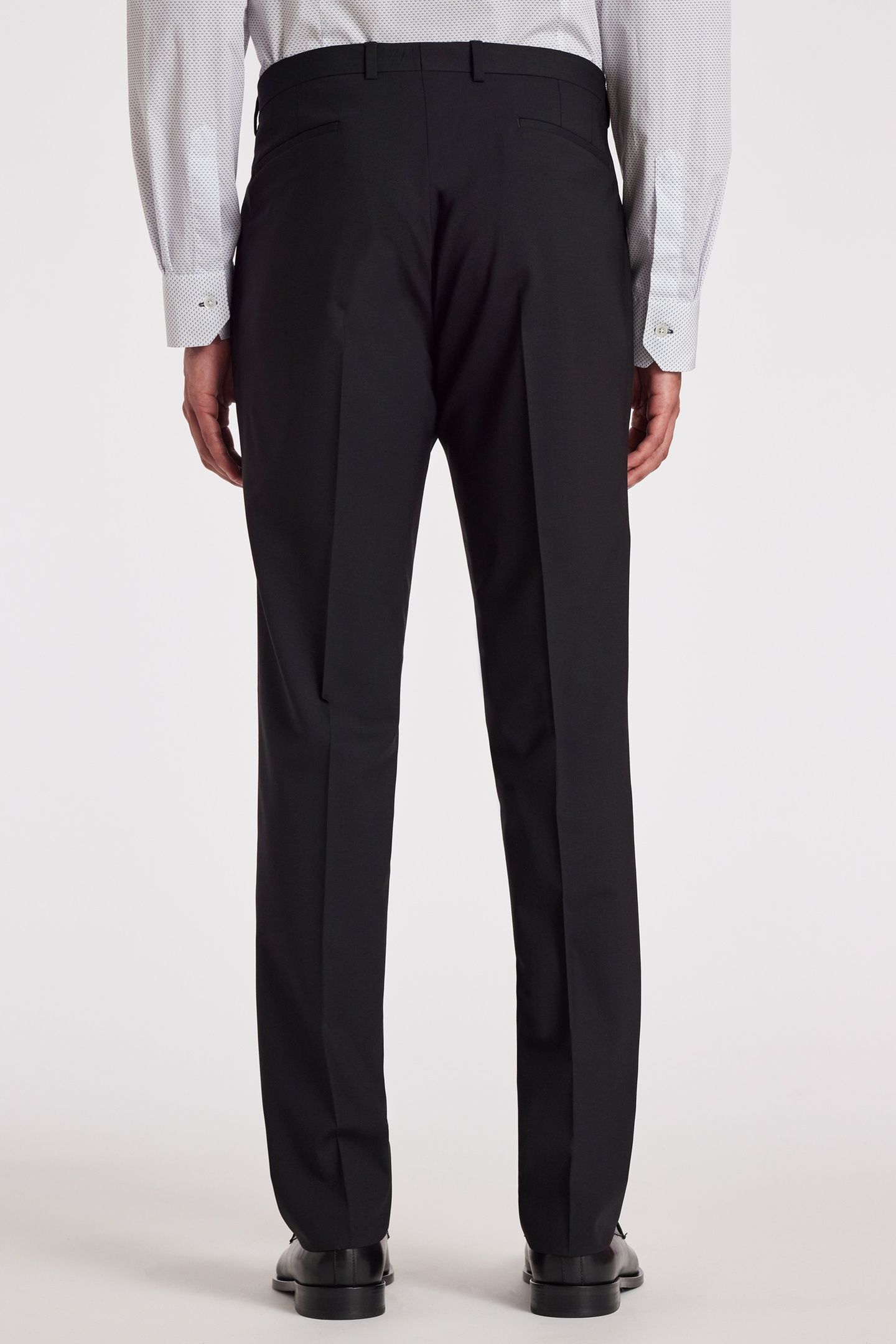MENS SLIM FIT 2 BUTTON SUIT BLACK 8