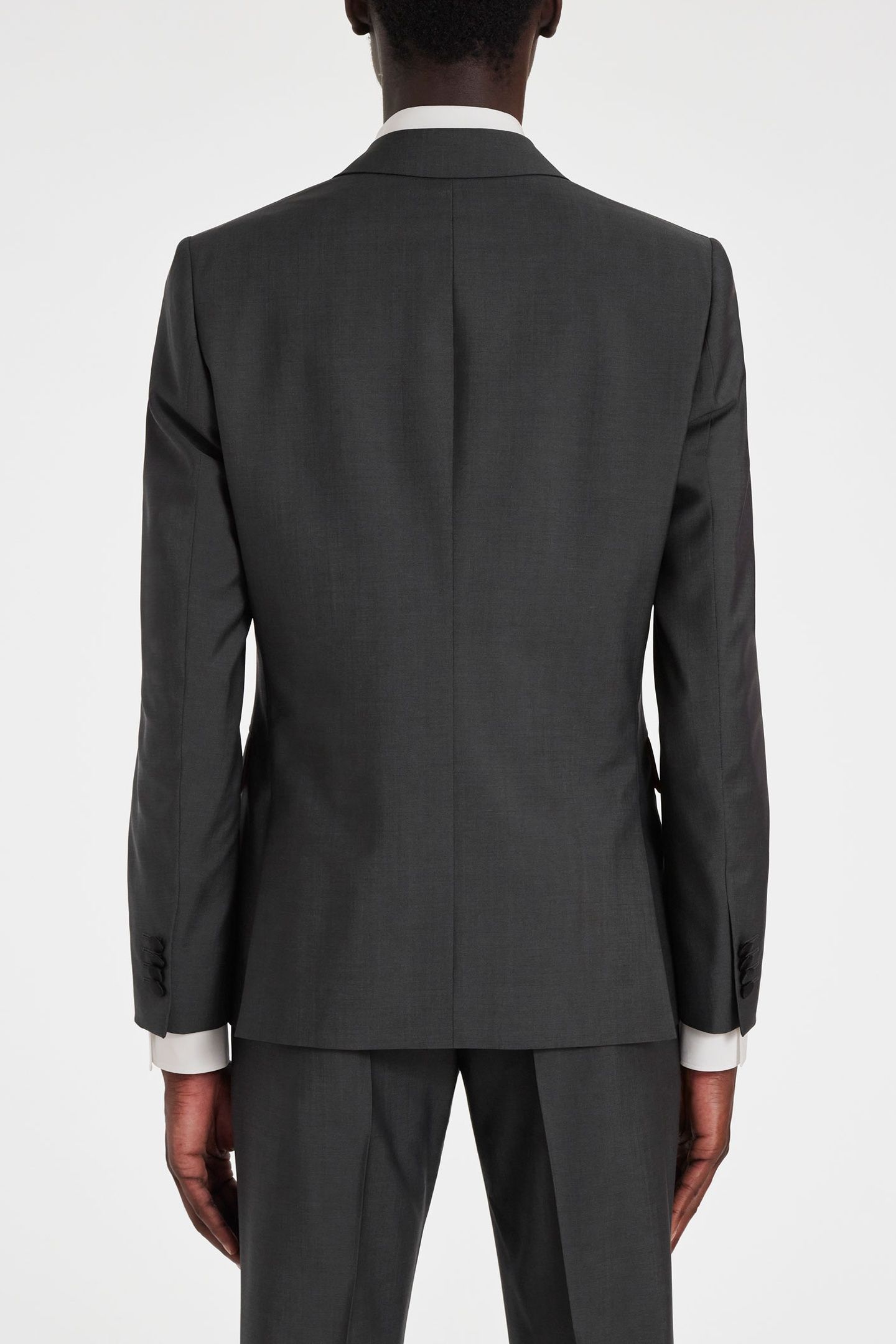 MENS TAILORED FIT 1BTN EVENING SUIT SLATE 2