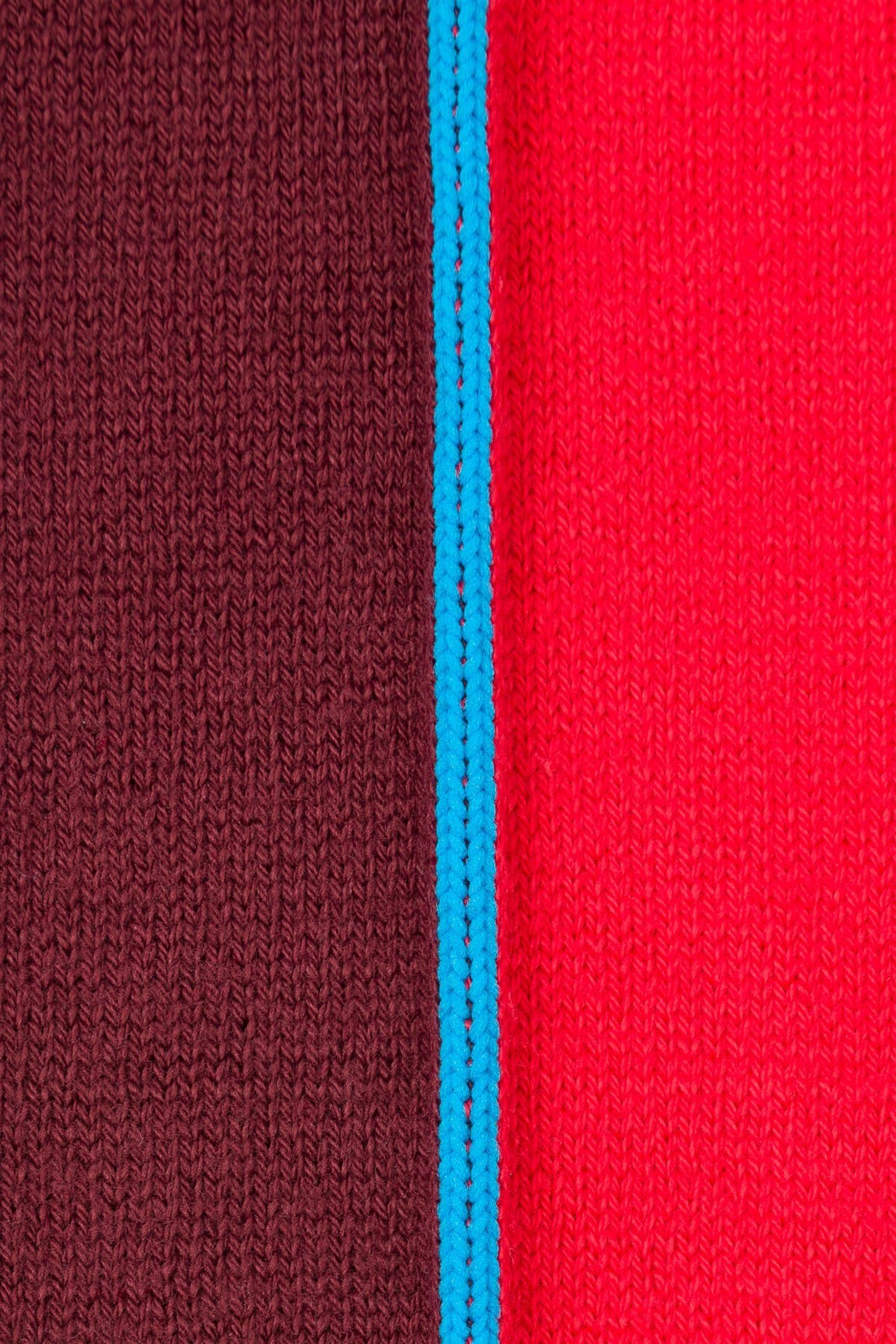 MEN SOCK VERTICAL BLK BURGUNDY/ BORDE 5