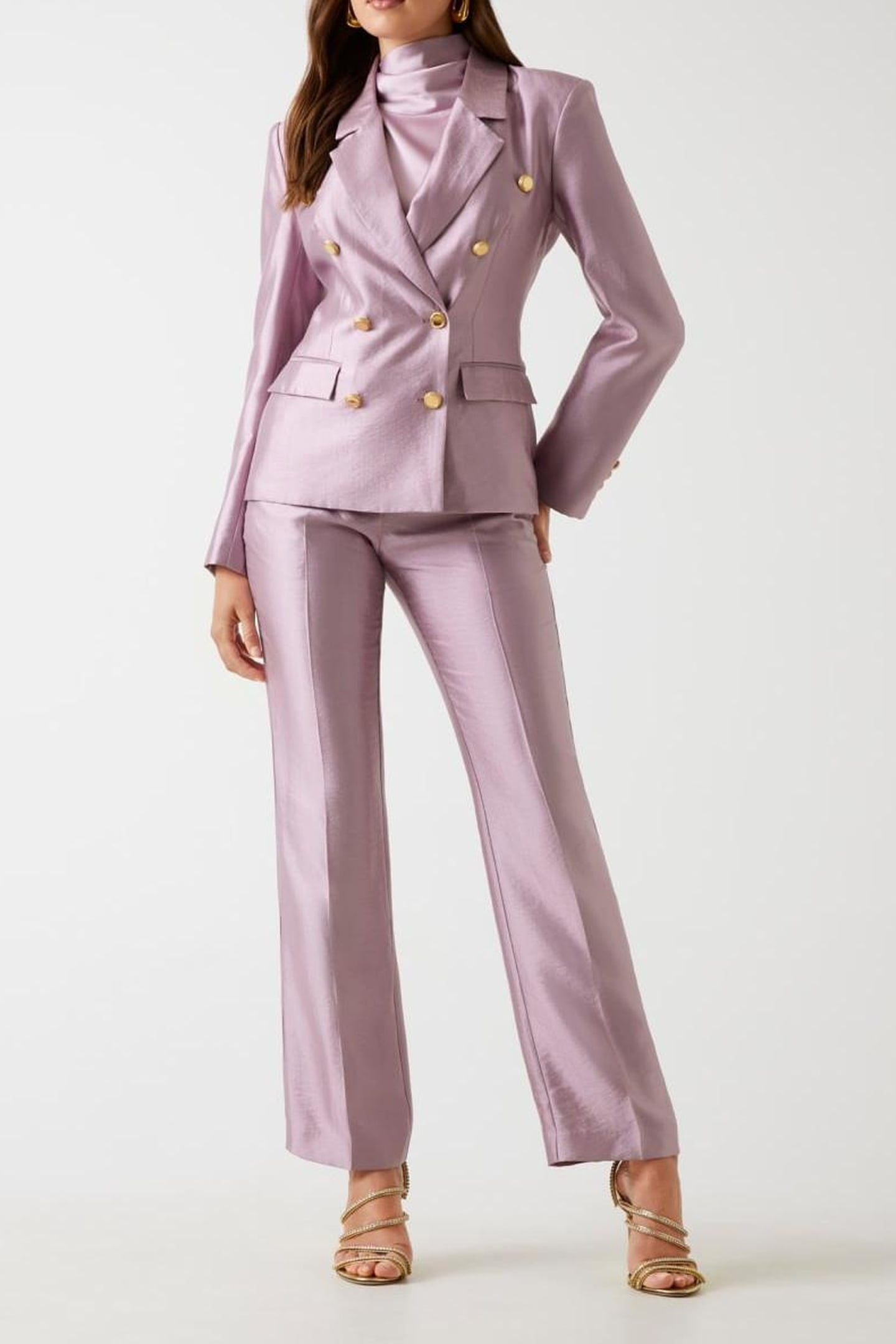 MILLA DOUBLE BREAST MAUVE BERRY 2