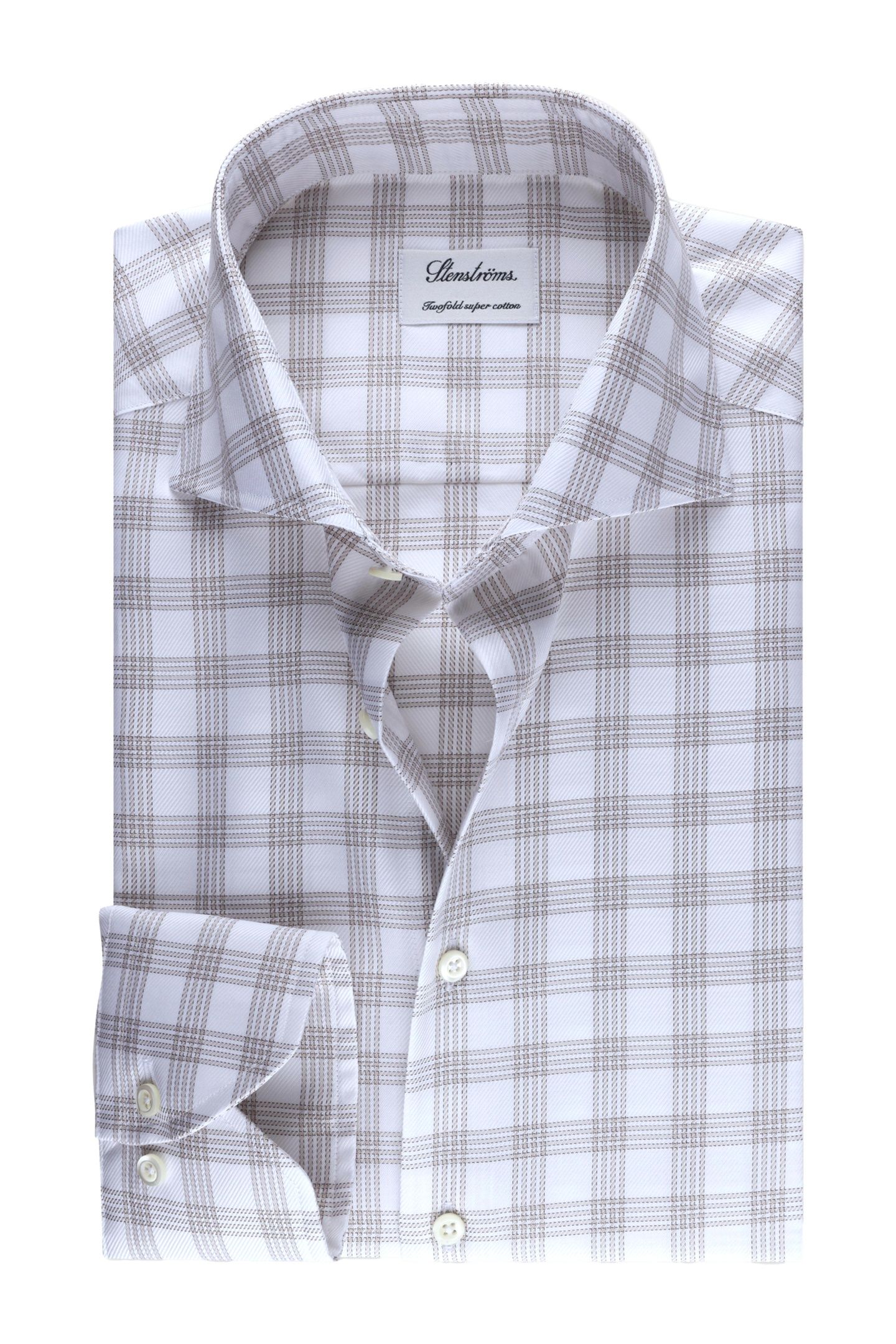 FITTED BODY/11, RC CUFF LIGHT BEIGE CHECK 1