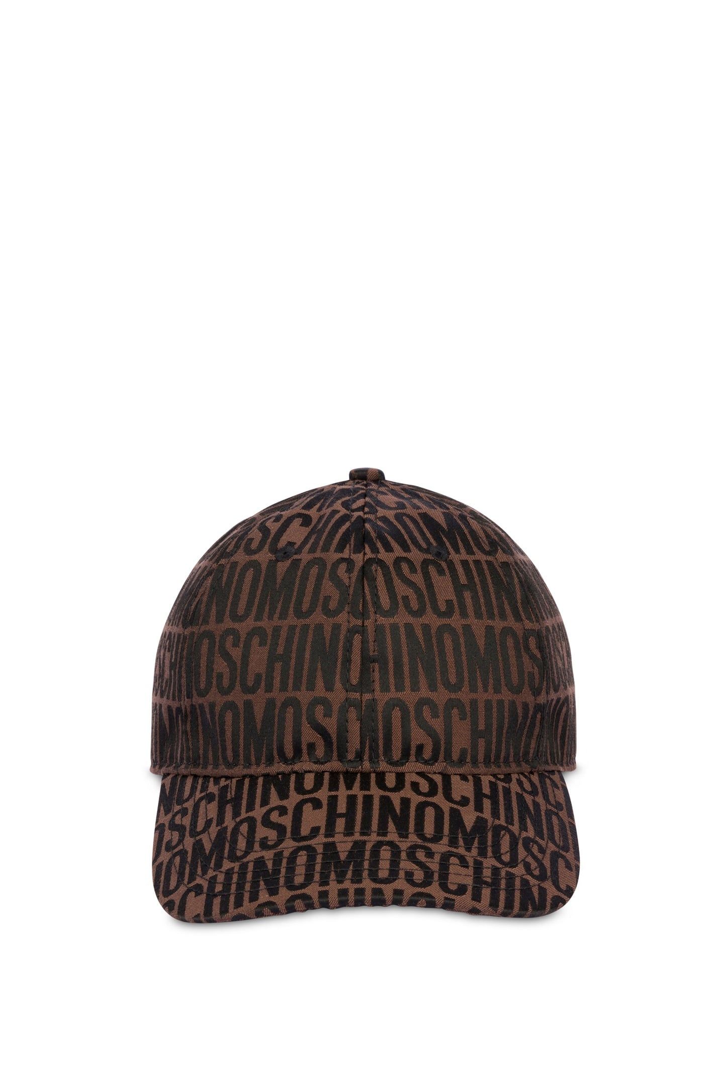 NYLON ALLOVER LOGO HAT BROWN 2