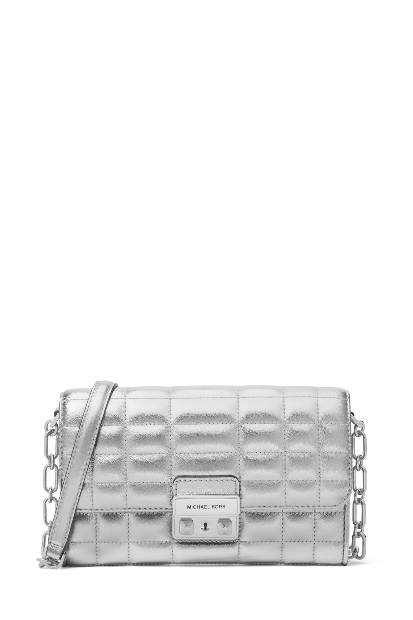 LARGE WLLT ON CHAIN CROSSBODY SILVER 1