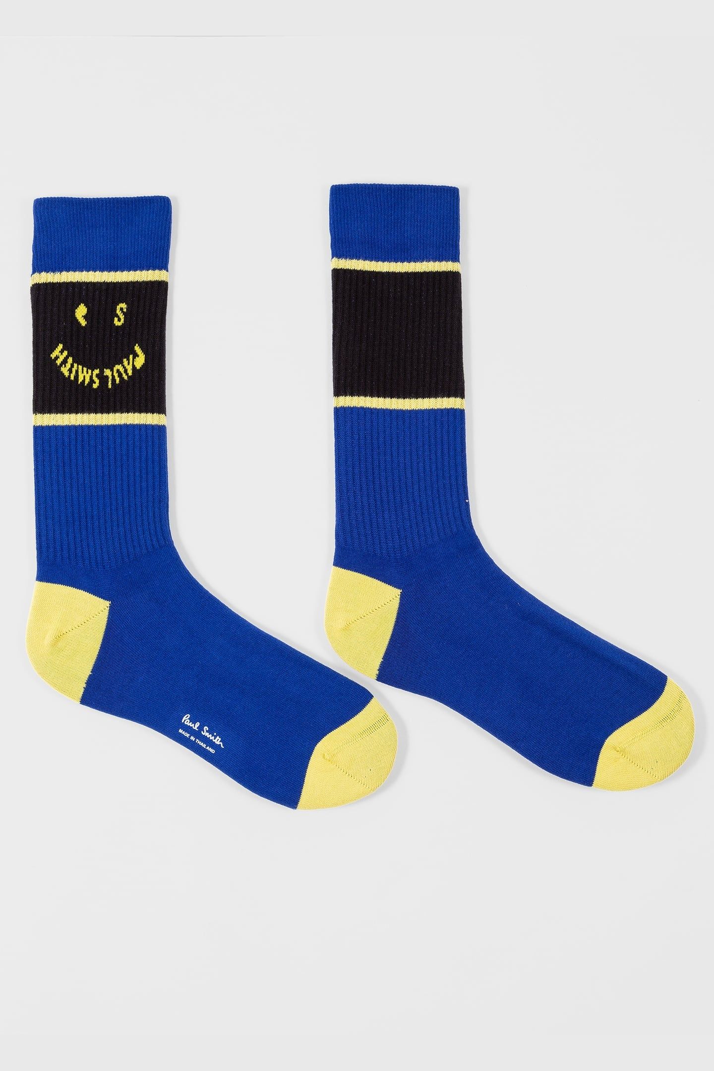 MEN SOCK HAPPY COBALT BLUE 1