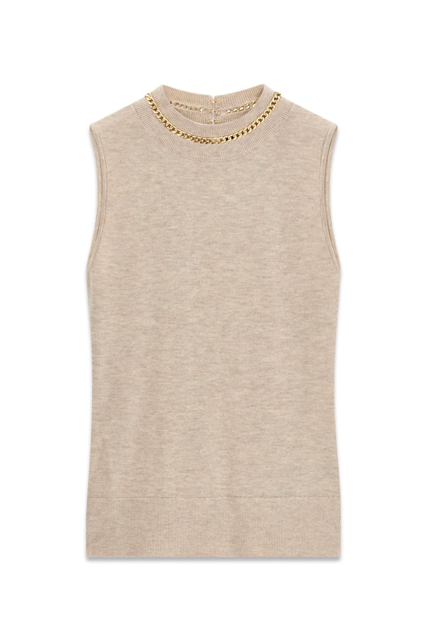 ABEL CN SL TOP CHAIN VELVET TAUPE MULTI 4