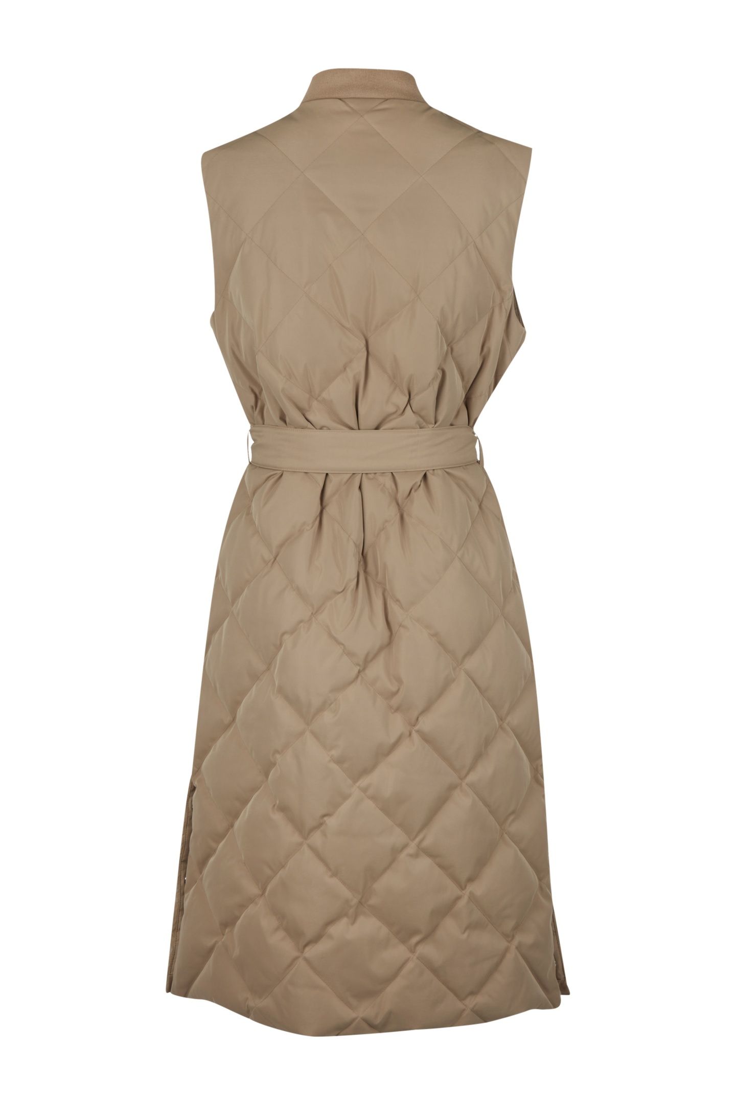 BEVIE QUILTED VEST BEIGE 2