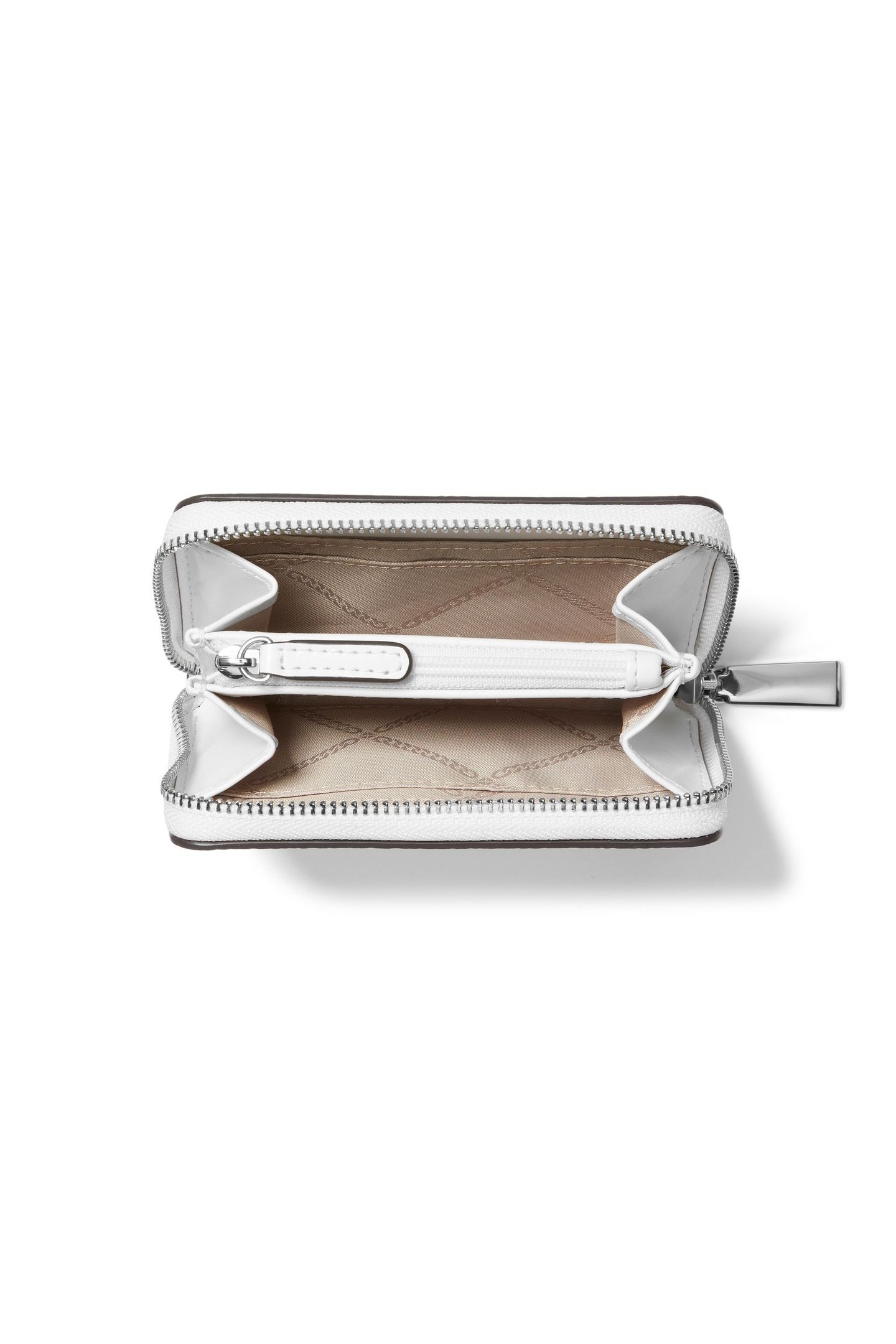 SMALL ZIP AROUND COIN CARD CASE OPTIC WHITE 3