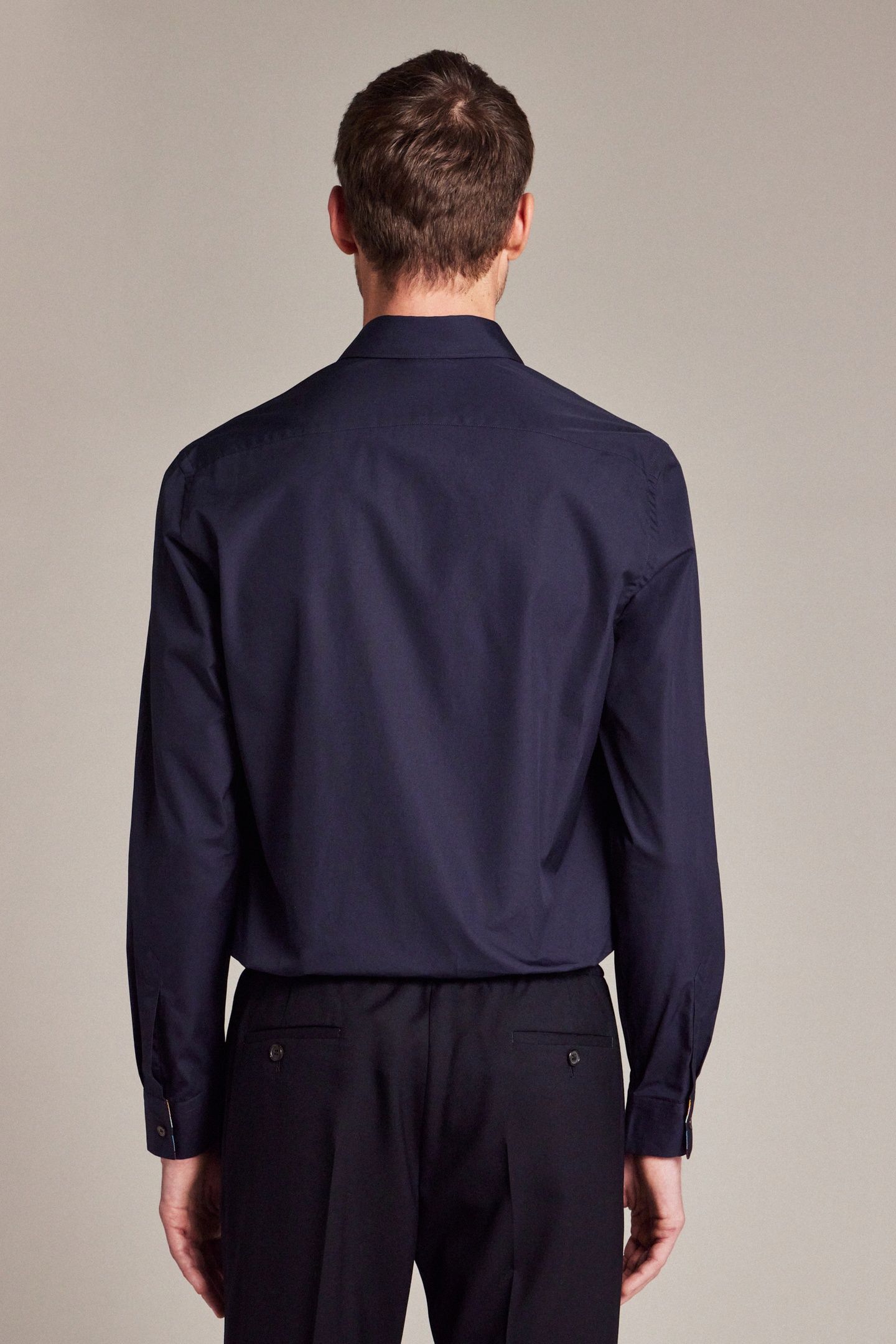 MENS S/C REGULAR FIT SHIRT VERY DARK NAVY 2