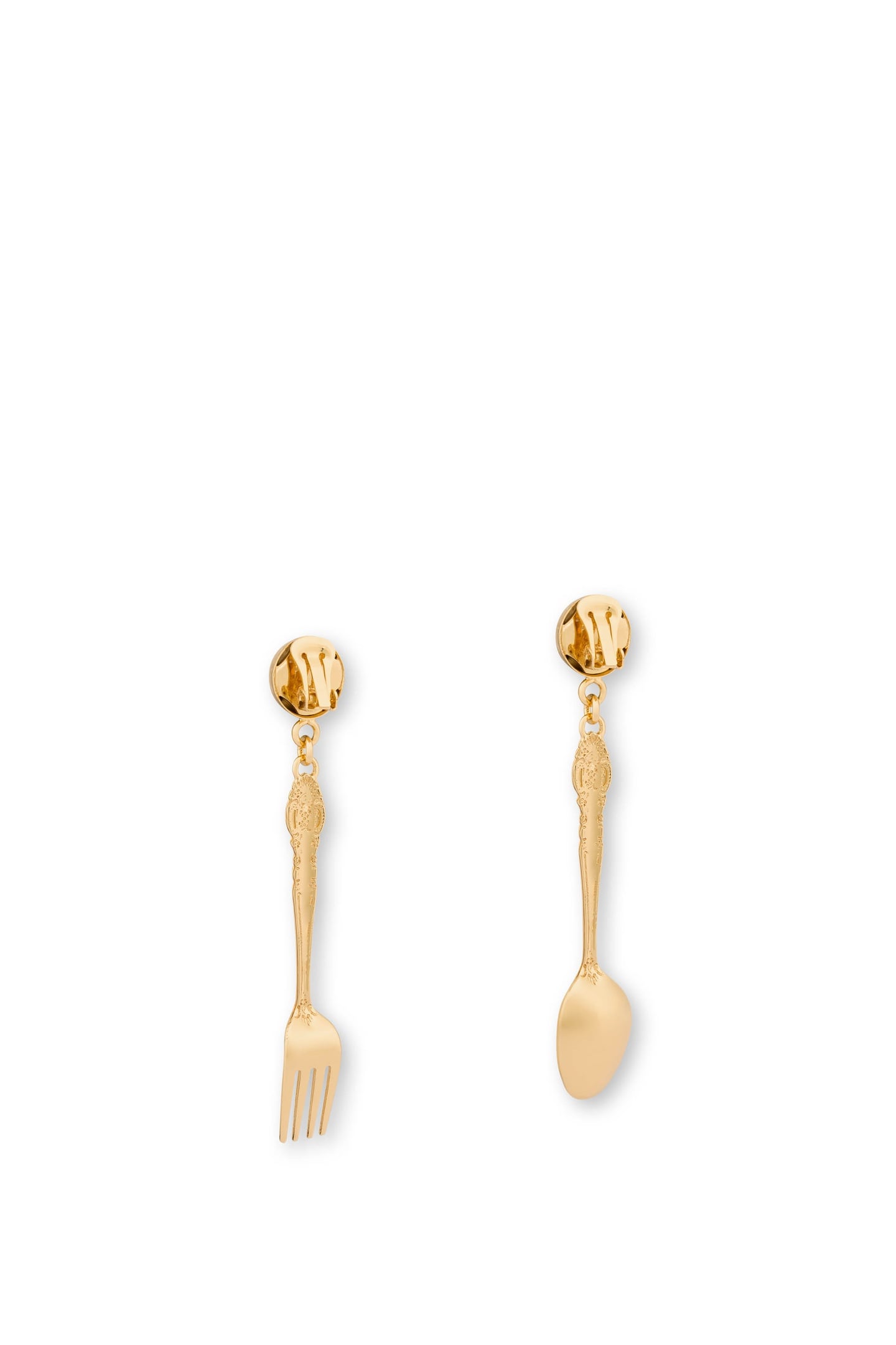 CUTLERY CHARMS DROP EARRINGS GOLD 3