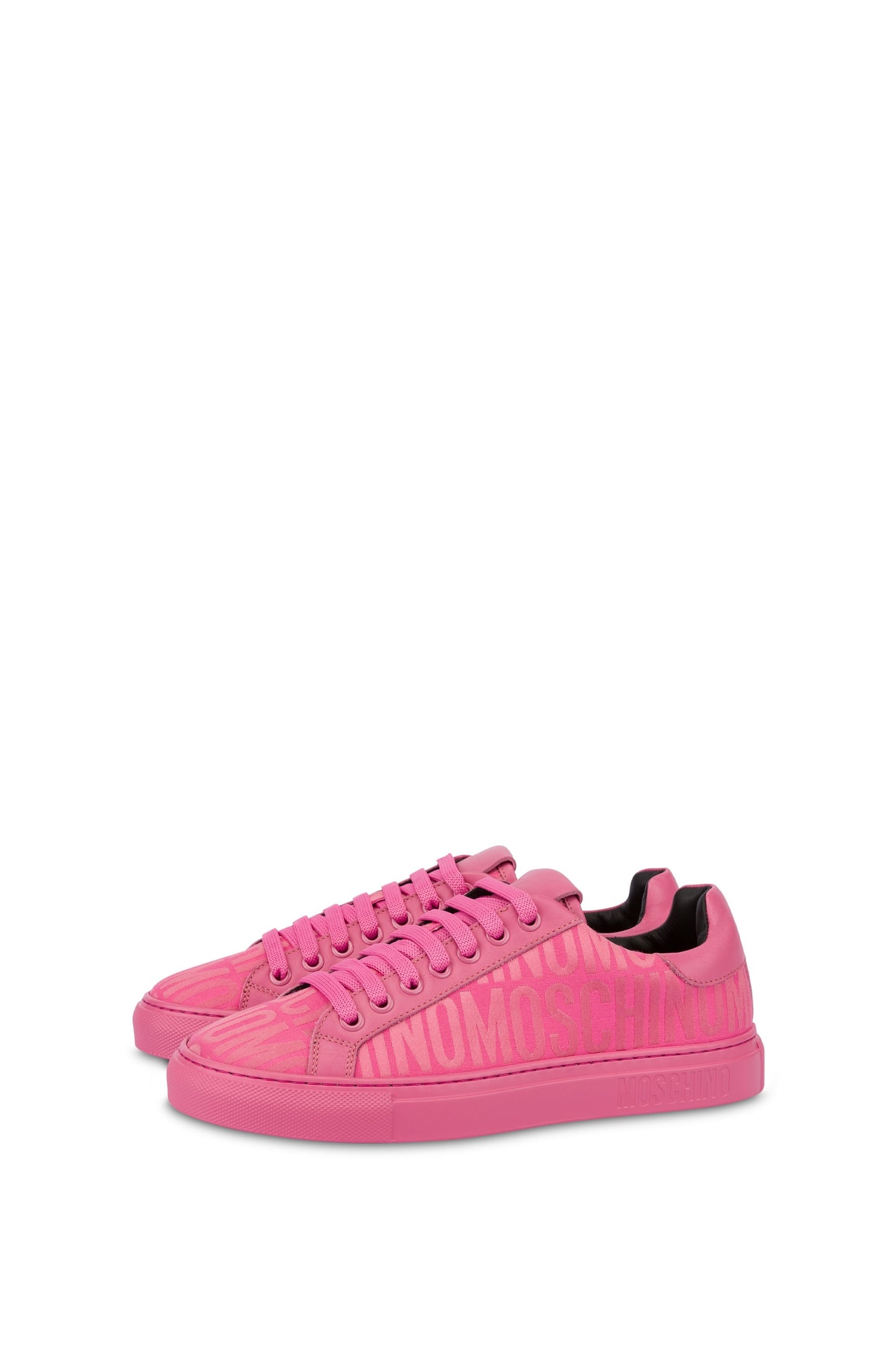 SNEAKERS IN NYLON ALLOVER LOGO PINK 2
