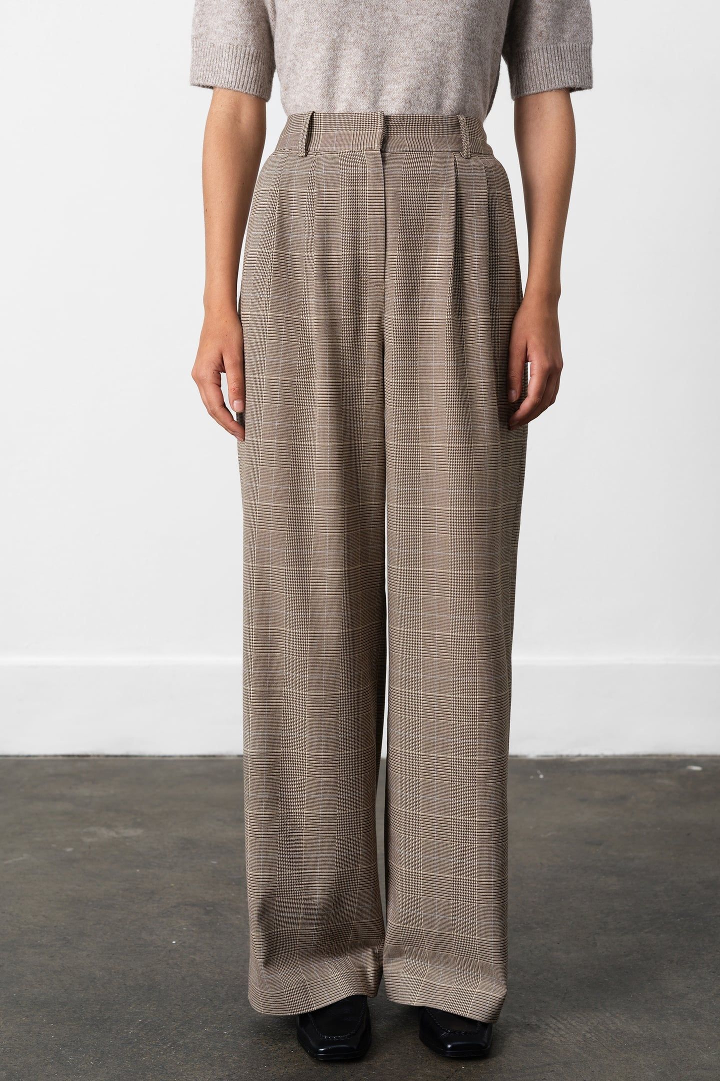 CHESTER CHECK TROUSER BROWN MULTI BROWN MULTI 3