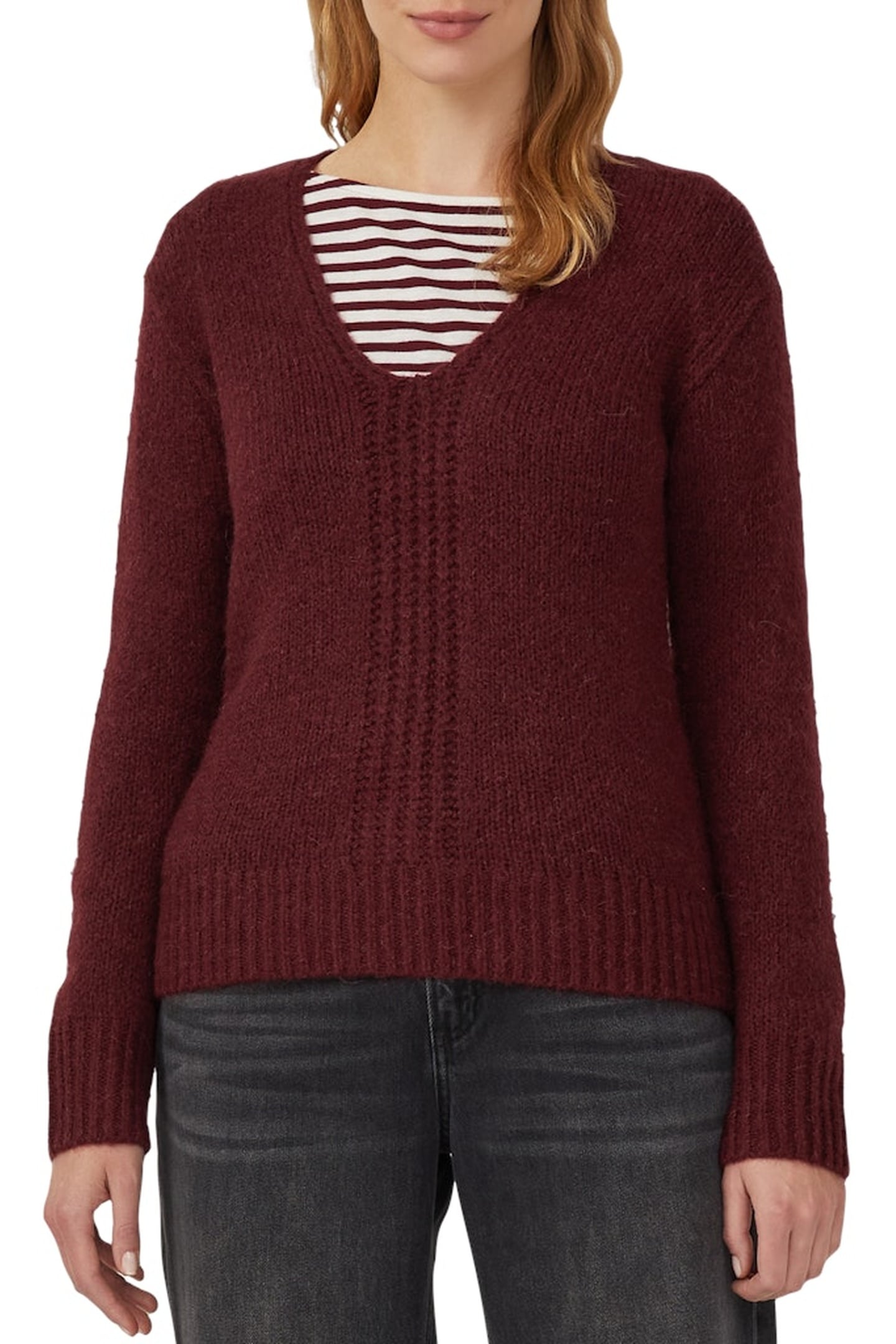S.OLIVER PULLOVER BURGUNDY 1
