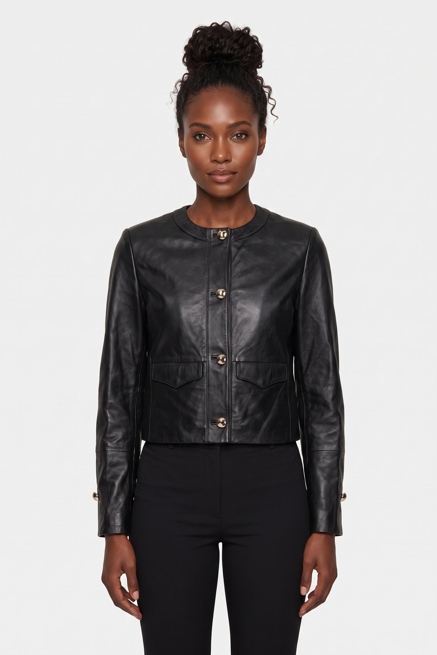 ST ORLA LEATHER JACKET BLACK 1