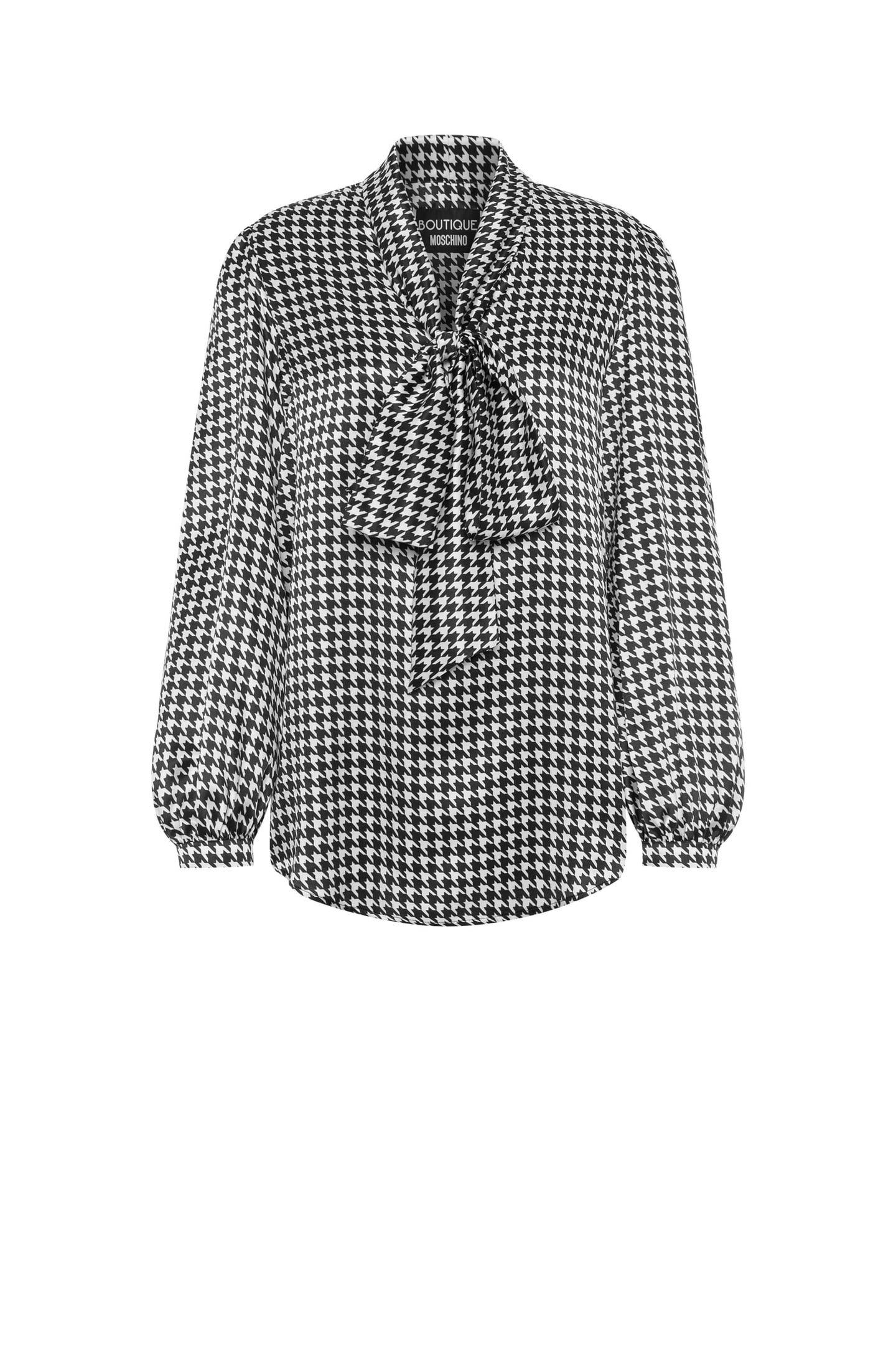 MACRO HOUNDSTOOTH BLOUSE BLACK 3