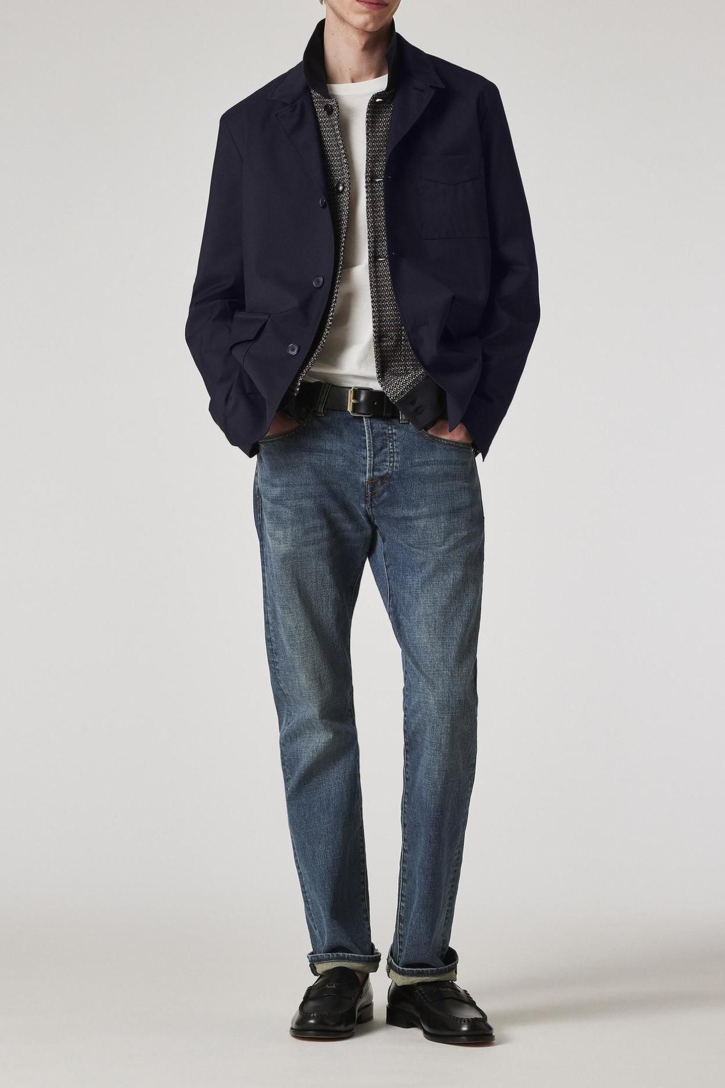 MENS 4BTN CASUAL JKT VERY DARK NAVY 3