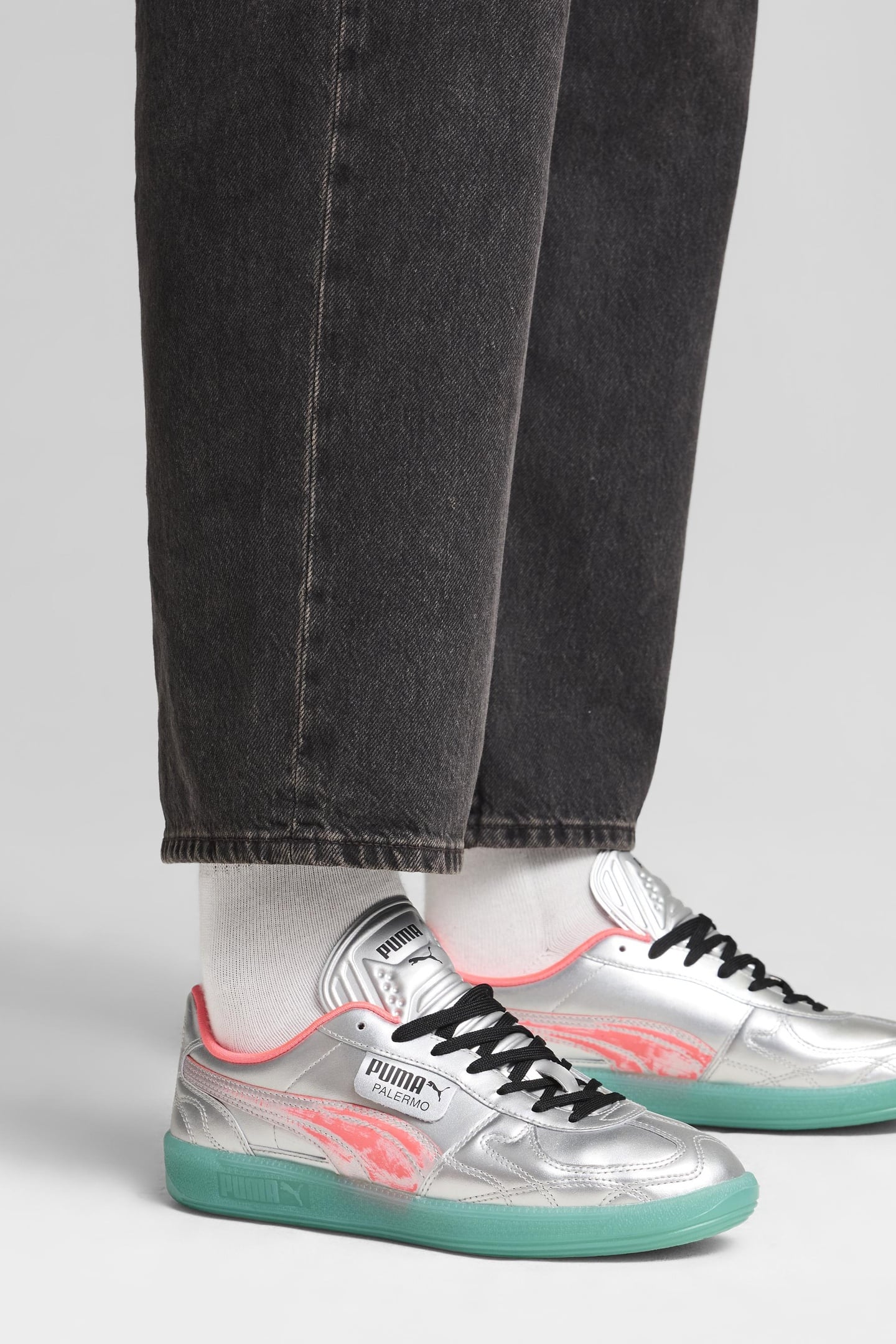 UNISEX PALERMO NEWGENFOOTY SILVER-SPARKLING GREEN 2