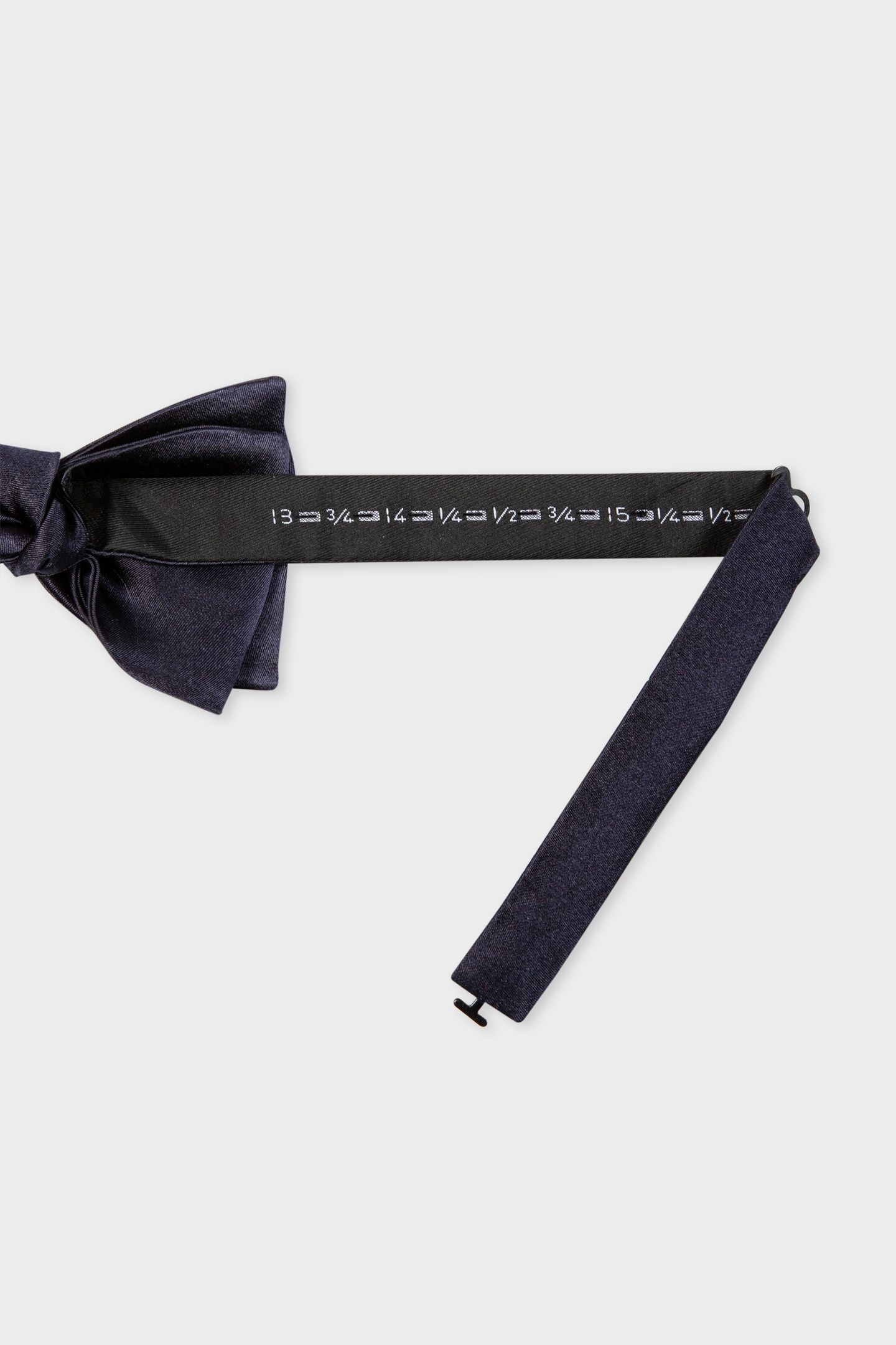 MEN BOWTIE PLAIN SILK NAVY 4