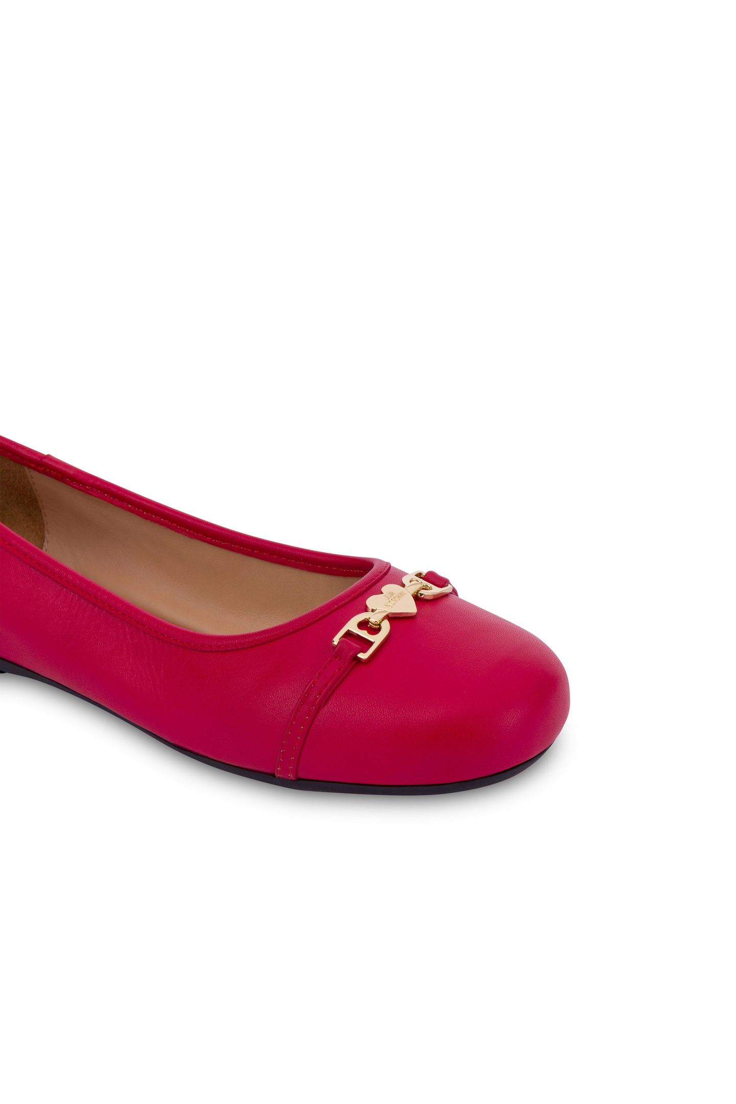 NAPPA LEATHER BALLET FLATS RED 3