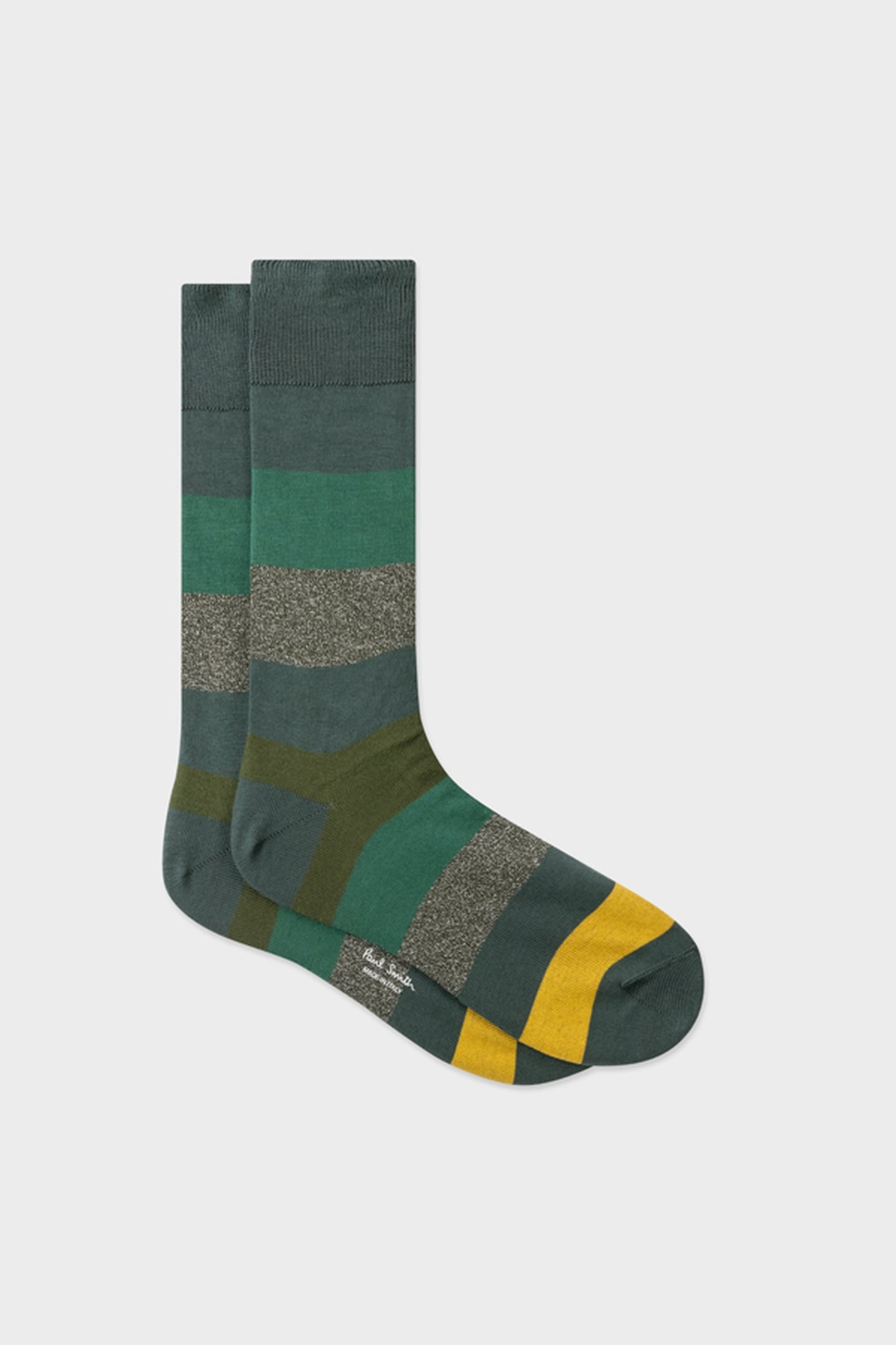 MEN SOCK STAR LIGHT BOTTLE GREEN 3