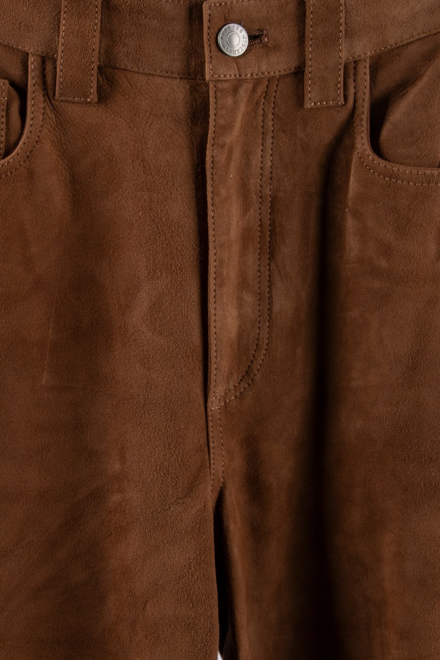 ES MELISSA SUEDE TROUSERS BROWN 4