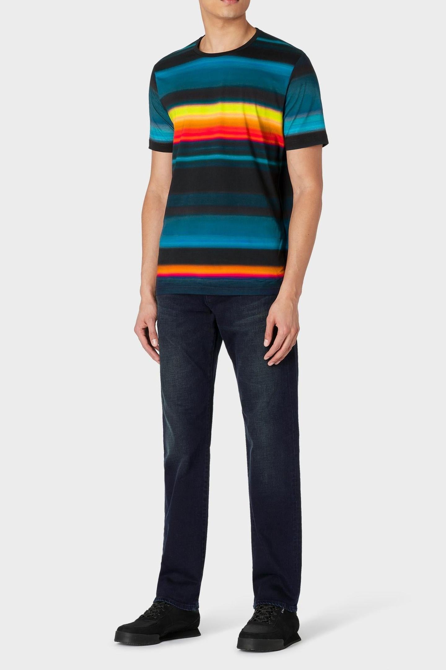 MENS STANDARD FIT JEAN OVER DYED NAVY + WASH 3