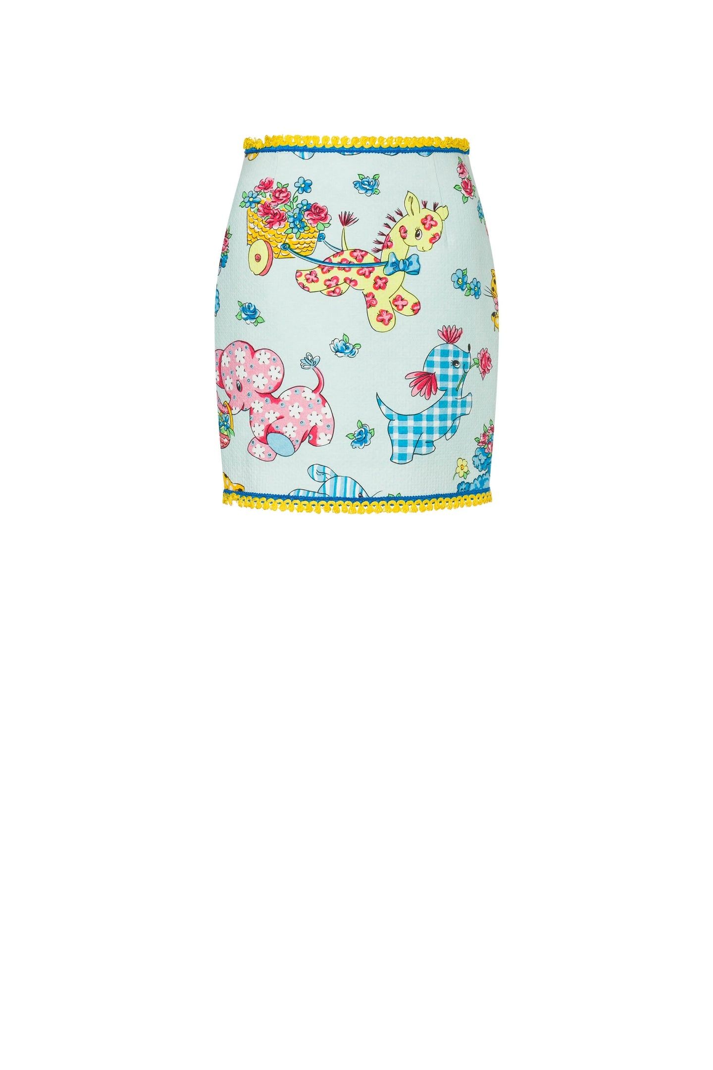 CALICO ANIMALS PIQUÉ MINISKIRT BLUE 3