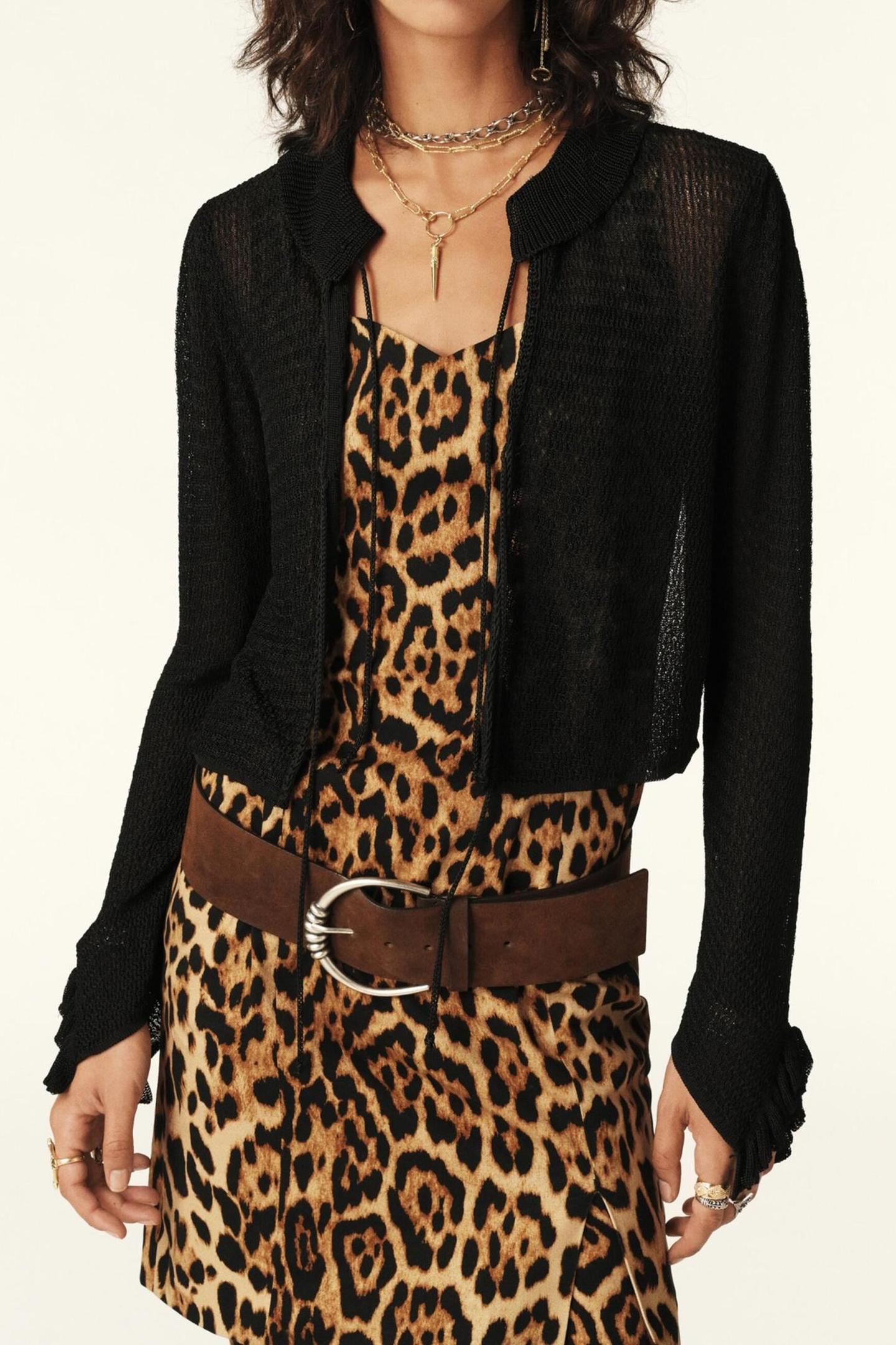SHORT CARDIGAN BLACK 5
