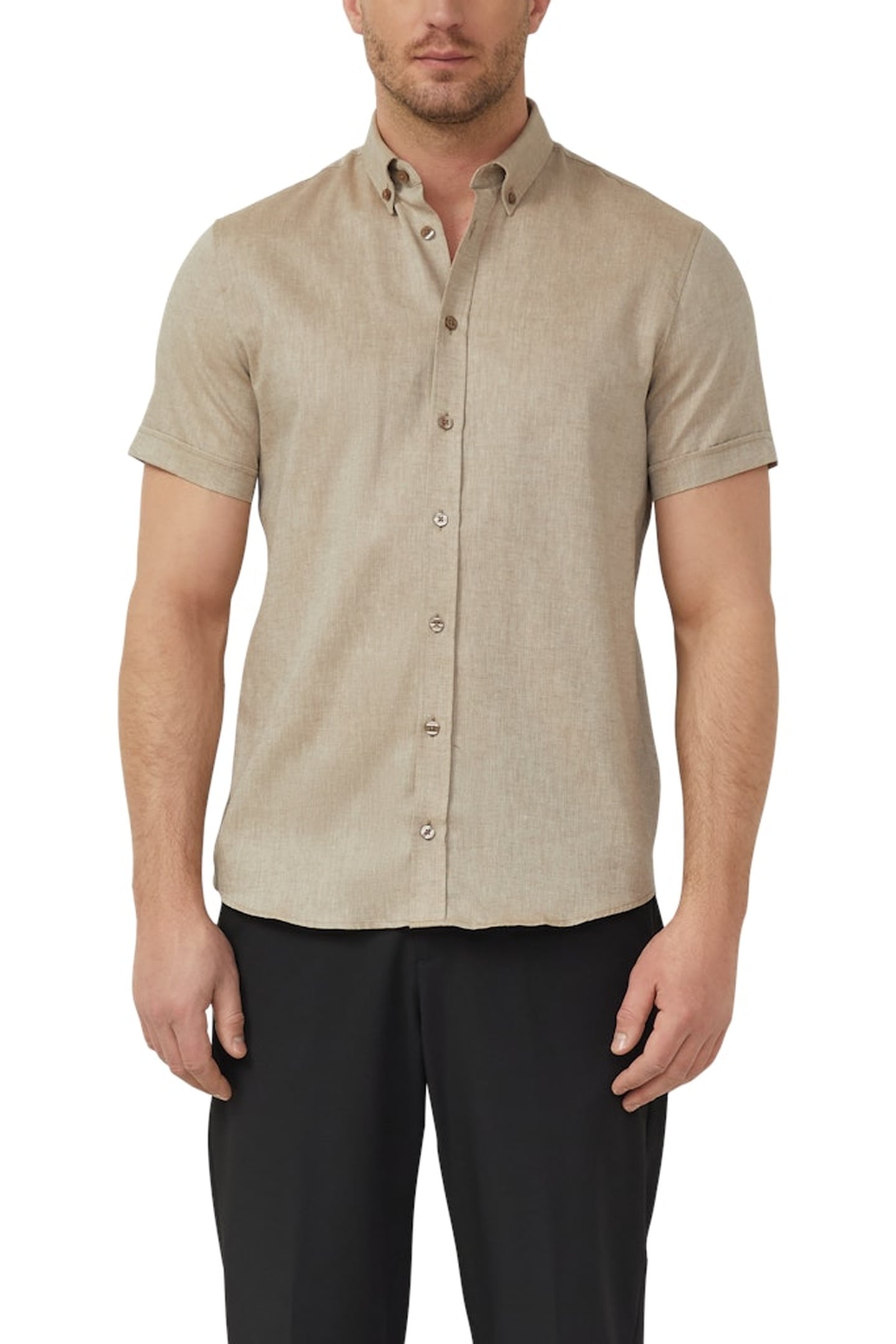 S.OLIVER SHIRTS BROWN 1