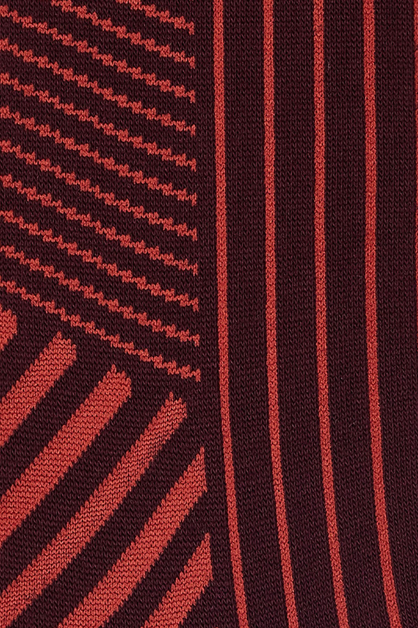 MEN SOCK GORDON STRIPE BURGUNDY/ BORDE 3
