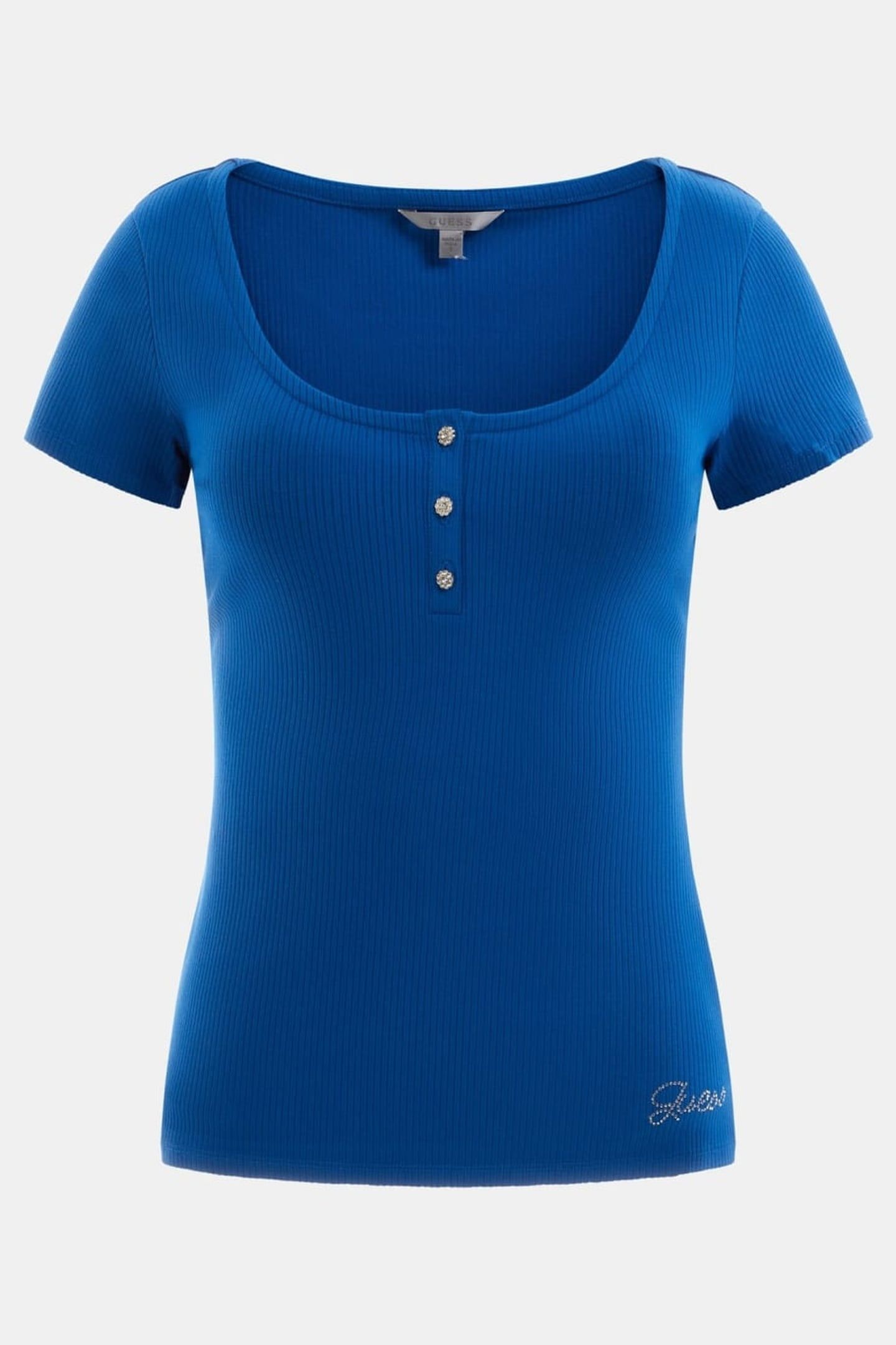 SS KARLEE JEWEL BTN CLEARLY BLUE 7