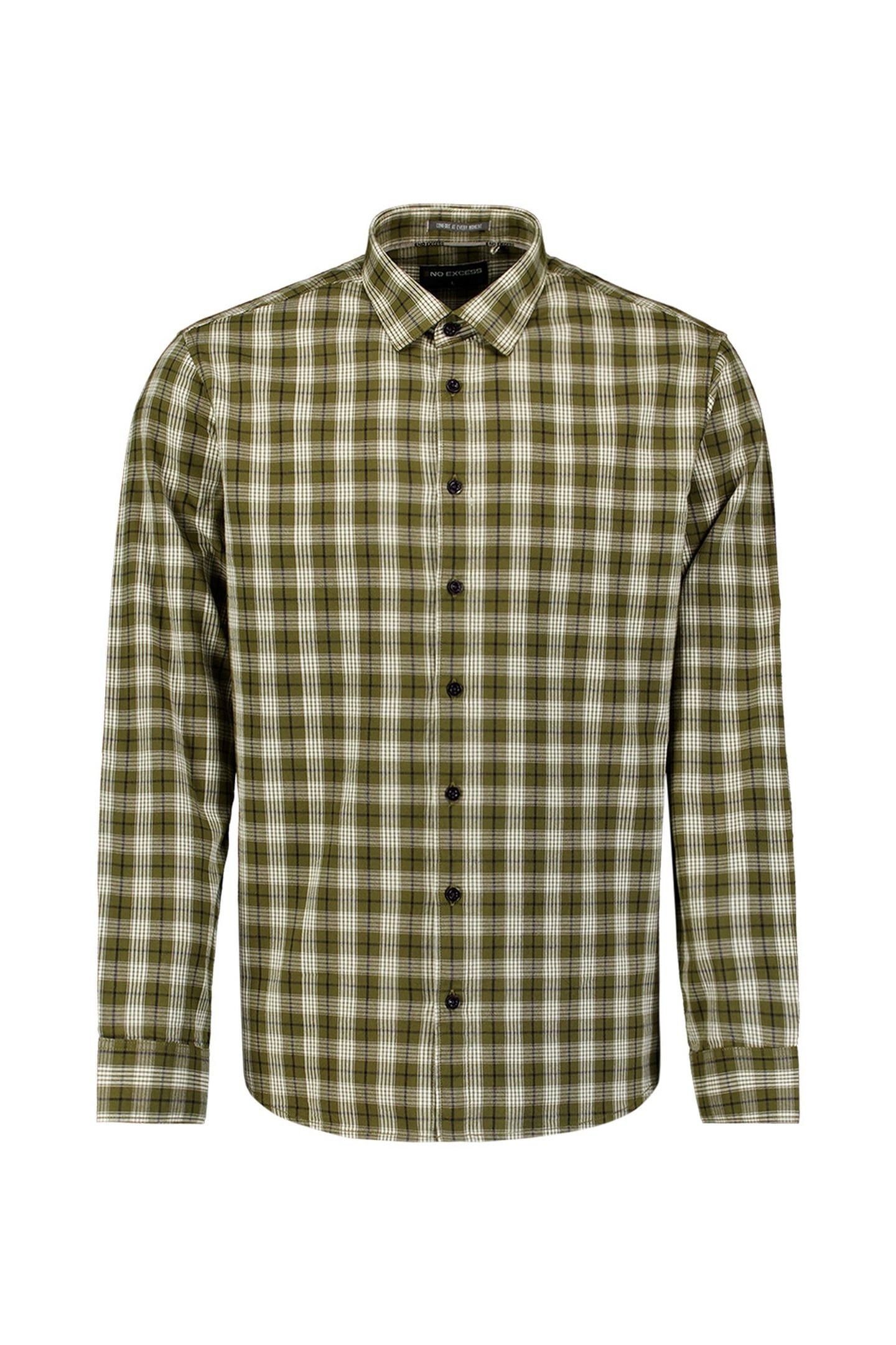 SHIRT YARN DYED CHECK MOSS 5