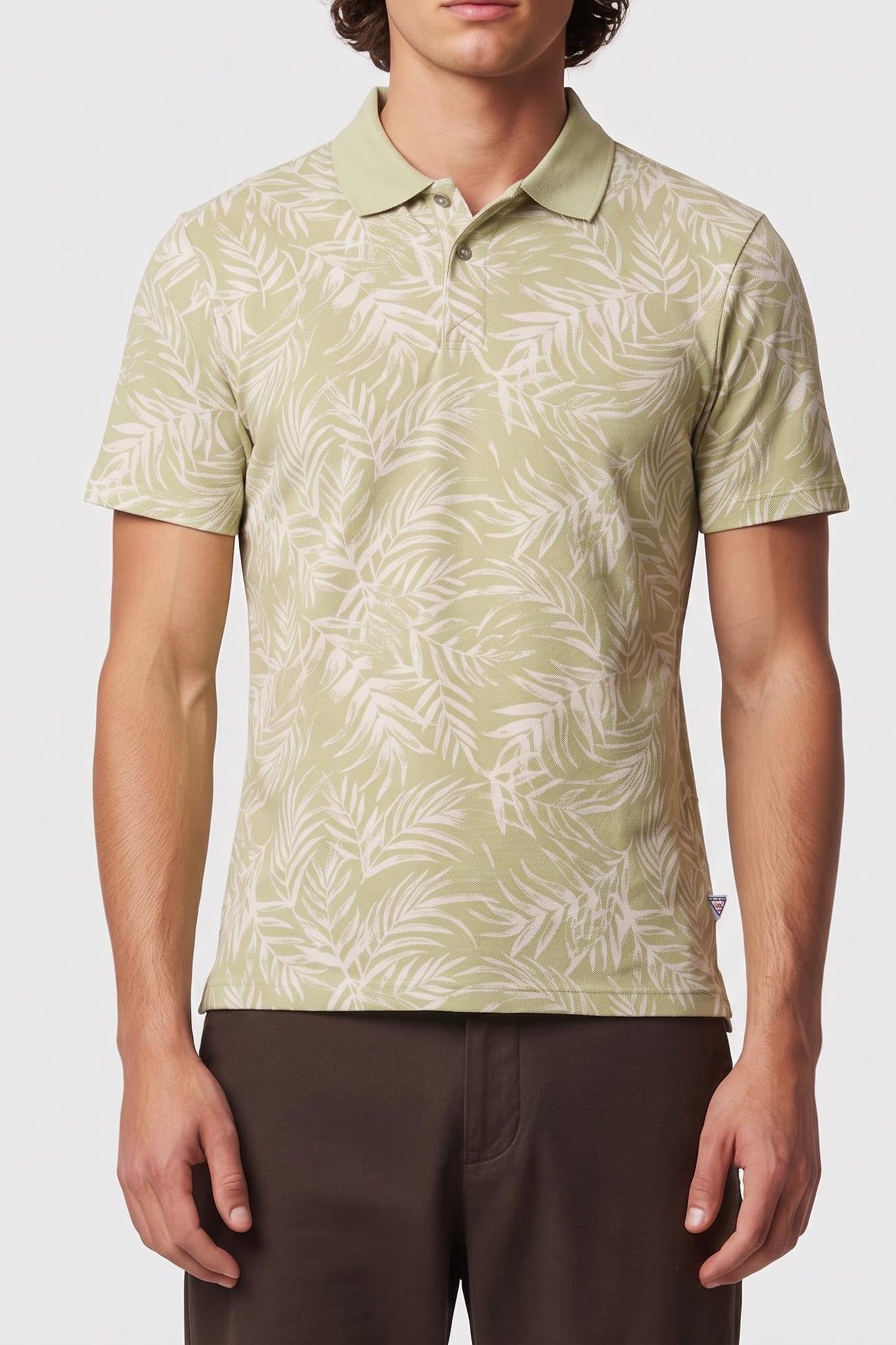 FLOWERS AOP SS POLO VERTIVER LEAF AOP 1