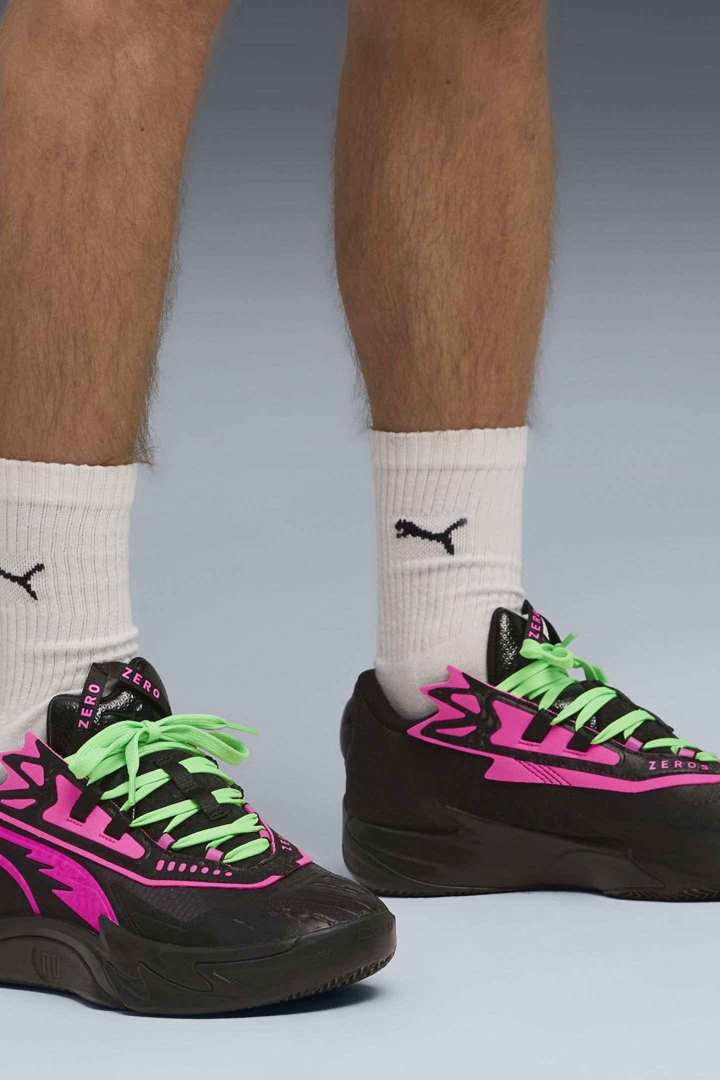 UNISEX SCOOT ZEROS II VN BLACK-FLURO PINK PES 6