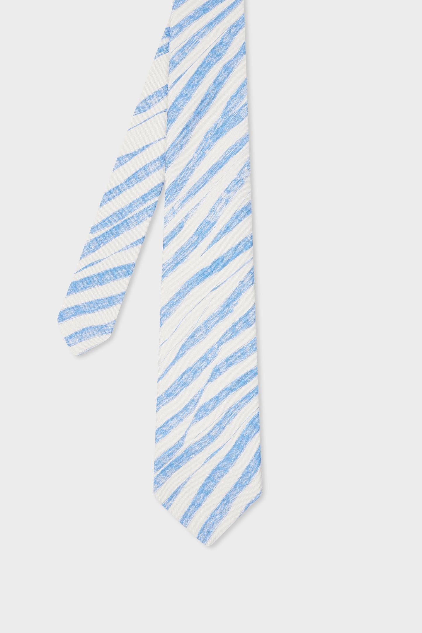 MEN TIE CRAYON STRIPE BLUE 3