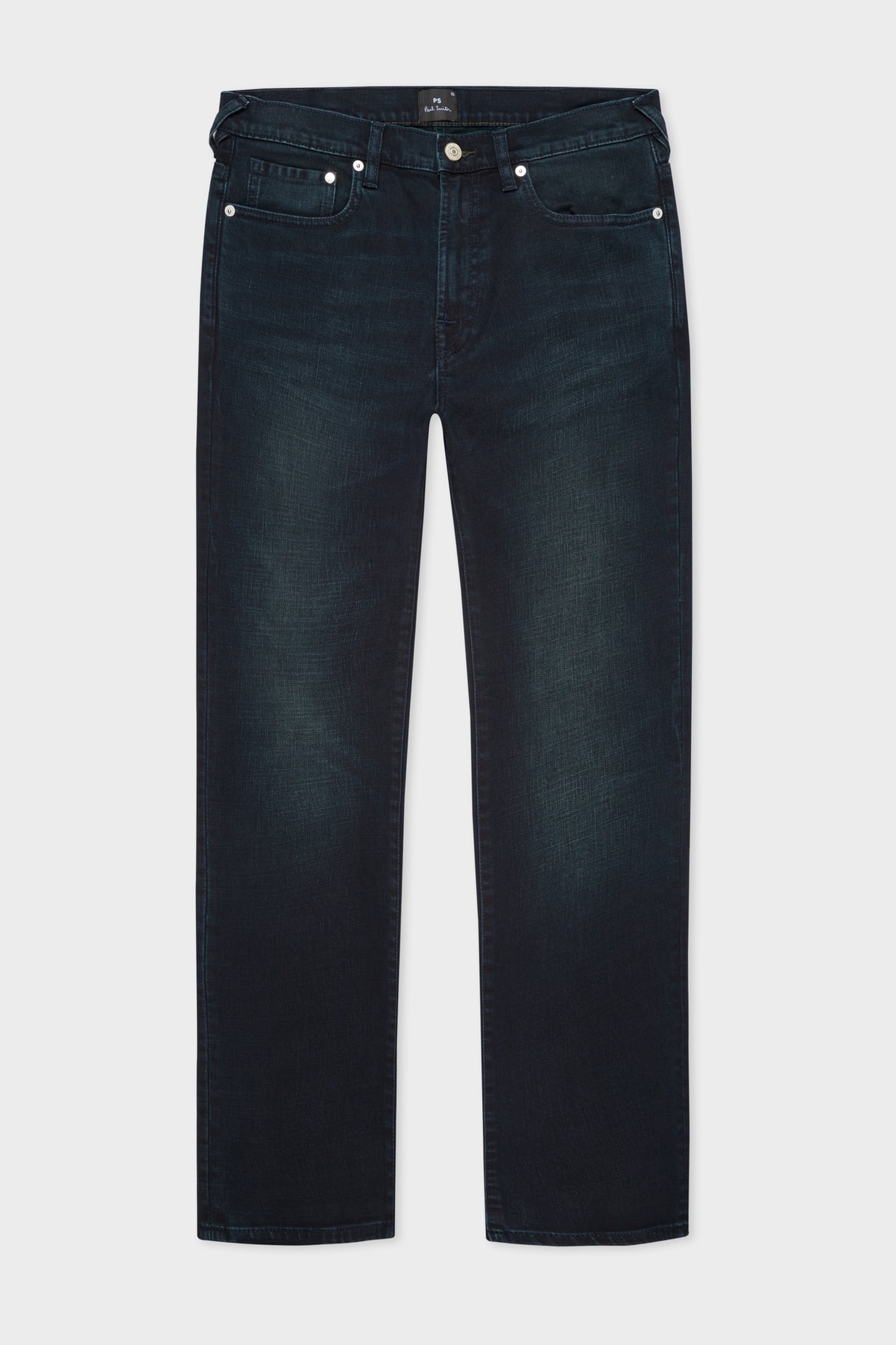 MENS SLIM STANDARD FIT JEAN OVER DYED NAVY + WASH 1