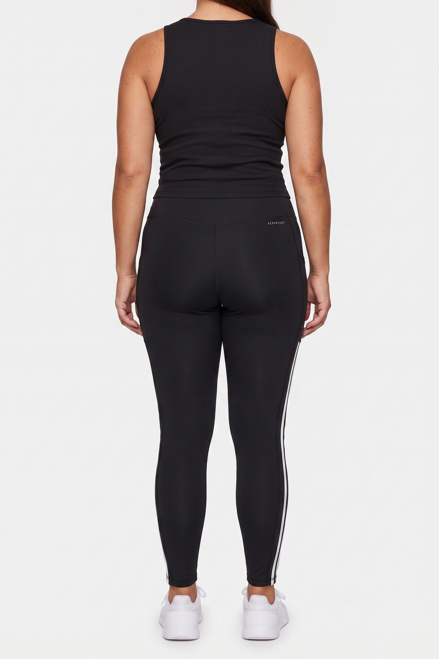PERFORMANCE ADIDAS OPTIME 3-STRIPES FULL LENGTH LEGGINGS BLA 2