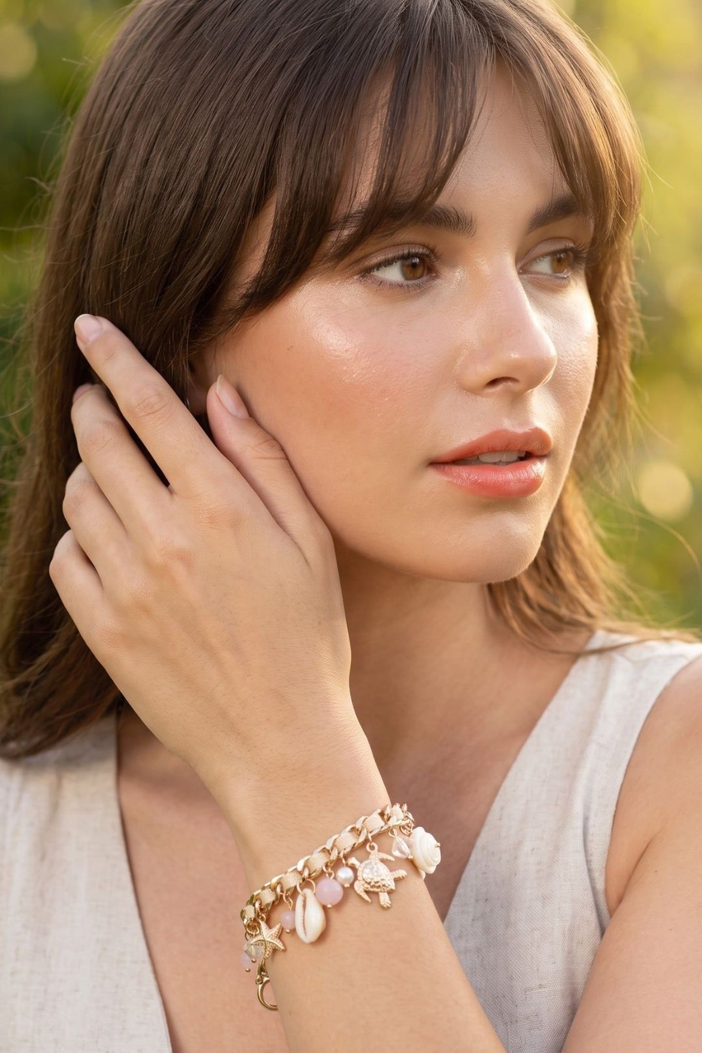 SEA LIFE BRACELET WHITE, PINK 3